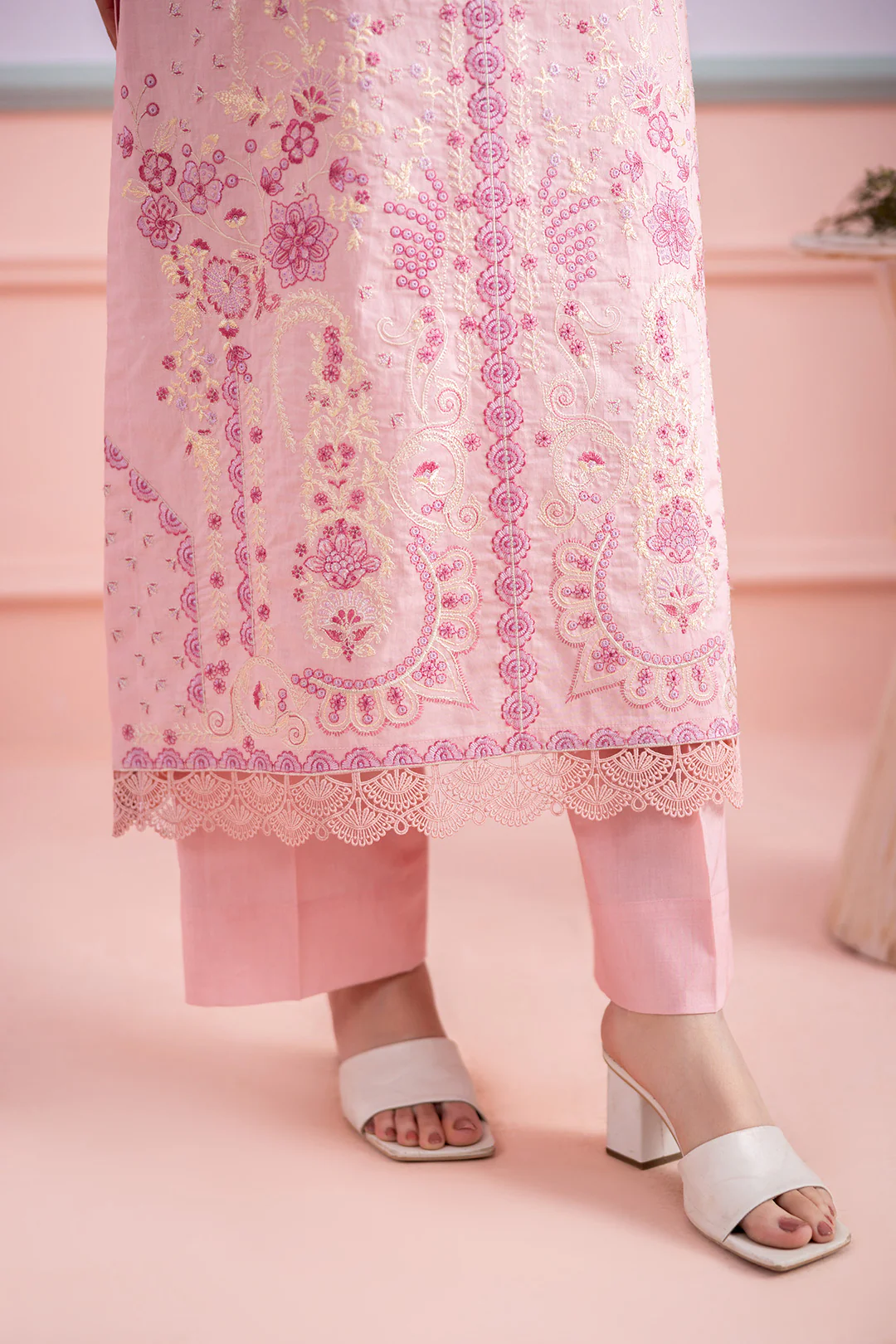Embroidered Shirt Shalwar Dupatta - 0575 - Image 6