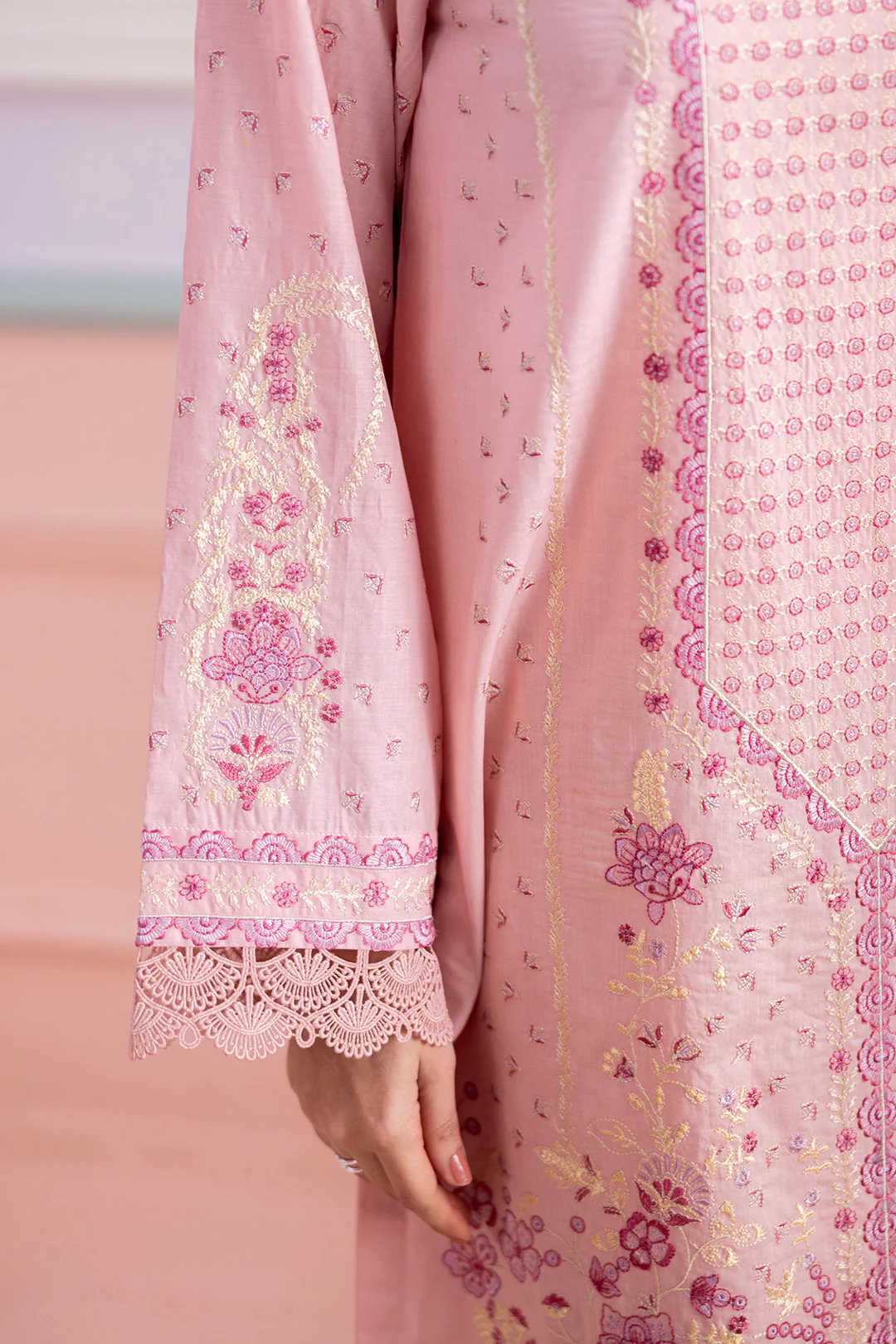 Embroidered Shirt Shalwar Dupatta - 0575 - Image 7