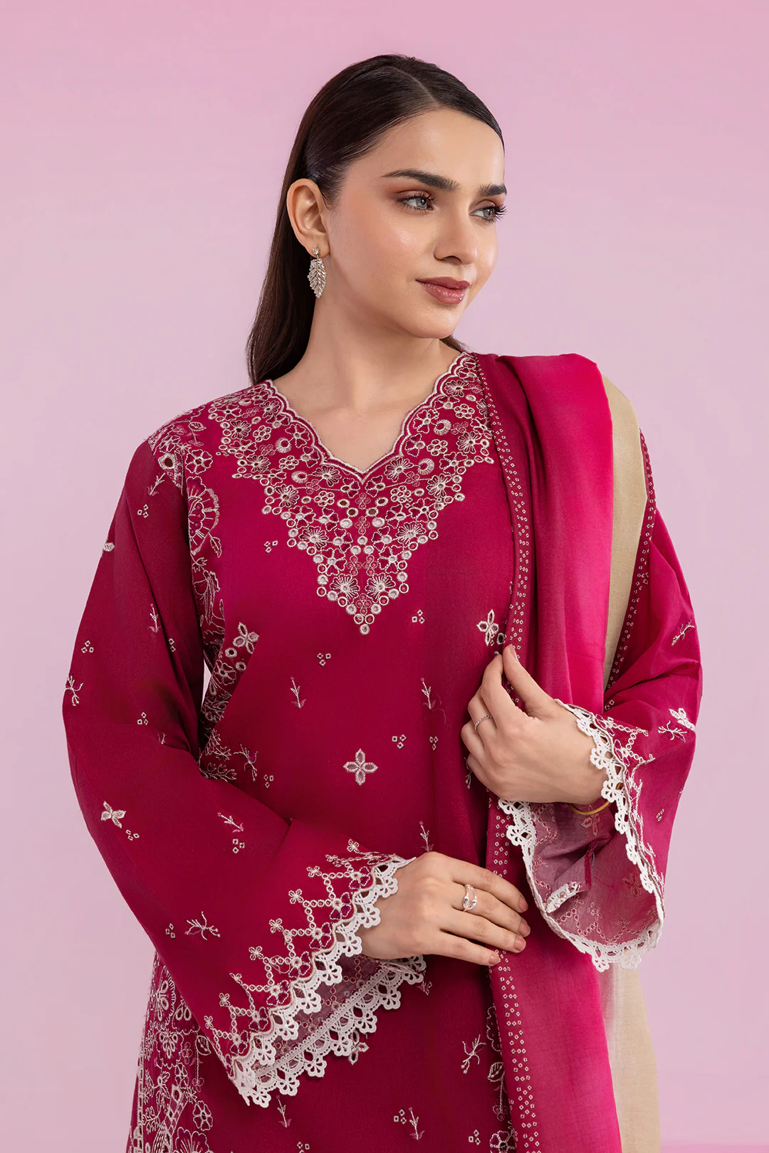 Embroidered Shirt Shalwar Dupatta - 0578
