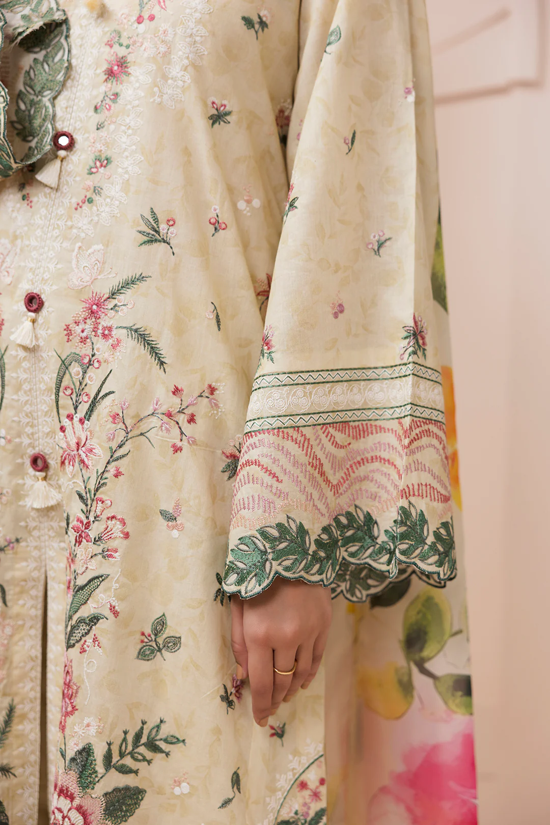 Embroidered Shirt Shalwar Dupatta - 0580 - Image 11