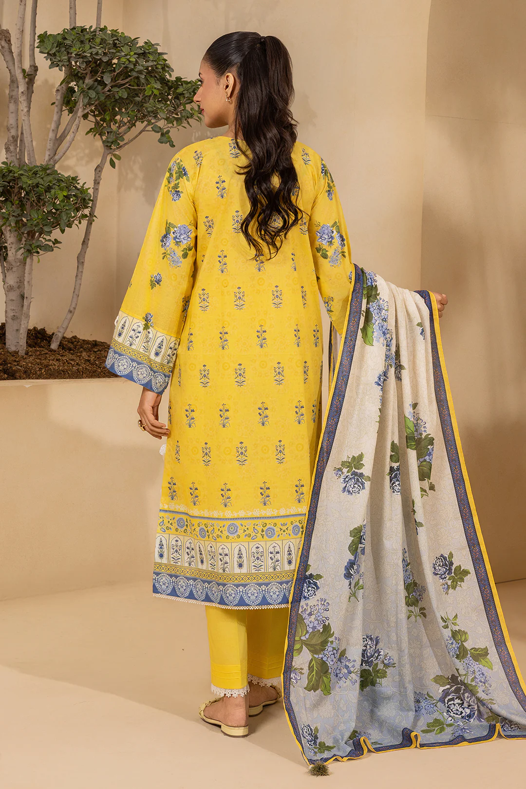 Embroidered Shirt Shalwar Dupatta - 0642 - Image 9