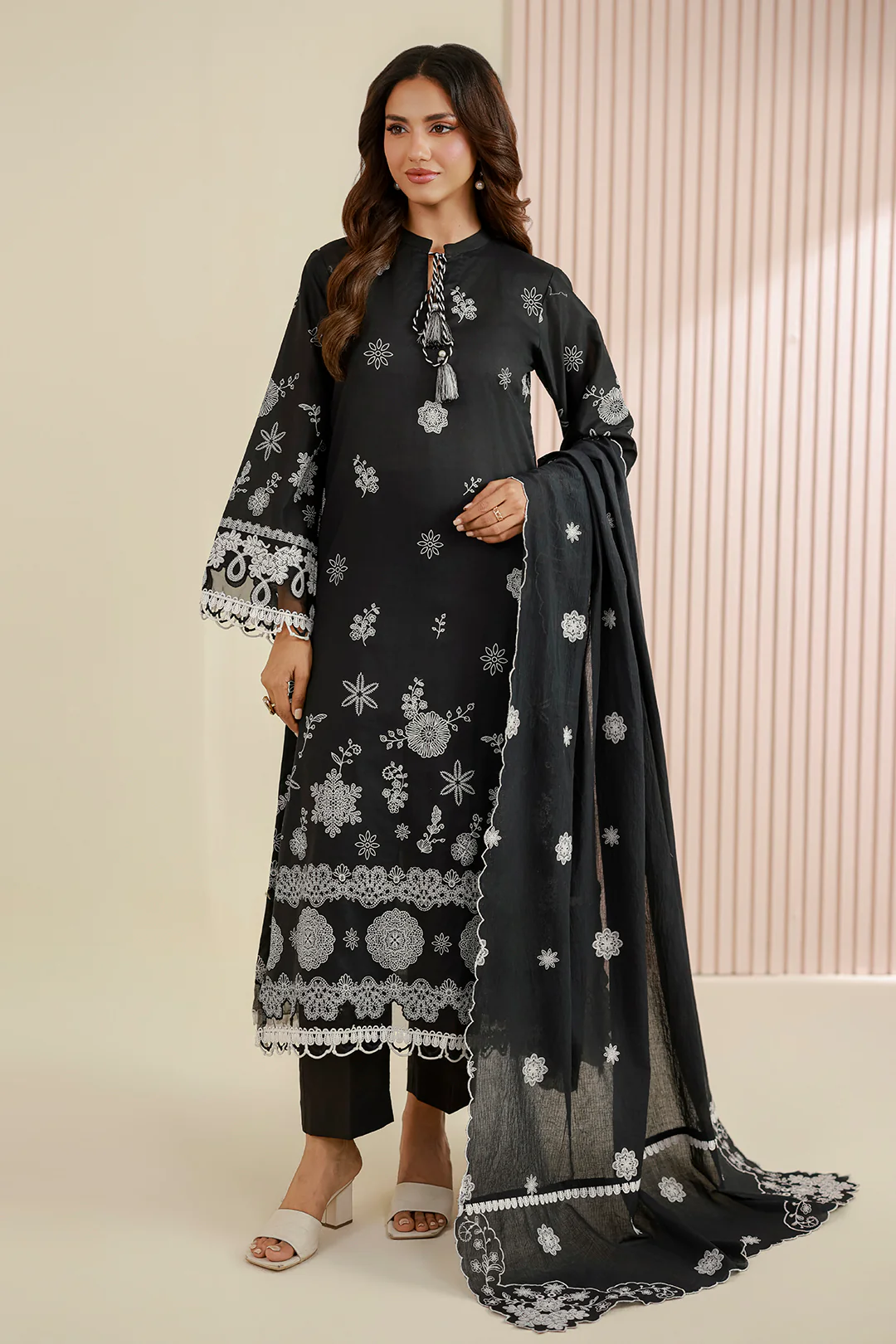 Embroidered Shirt Shalwar Dupatta - 0715