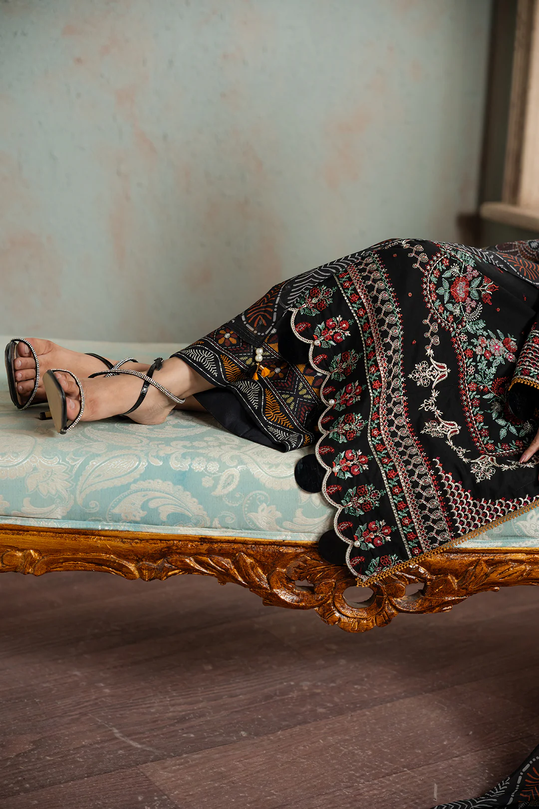 Embroidered Shirt Shalwar Dupatta - 0720 - Image 17