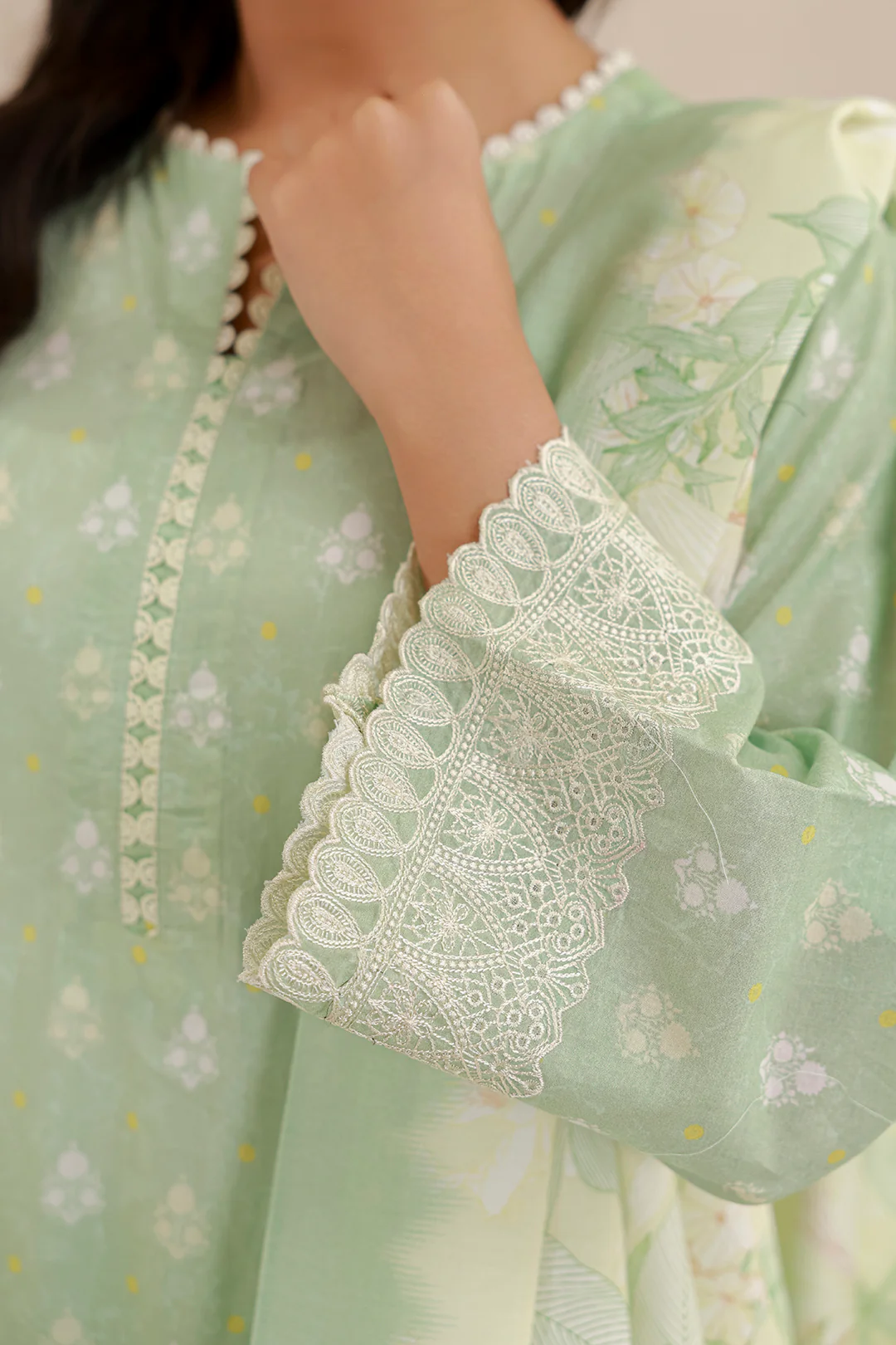 Embroidered Shirt Shalwar Dupatta - 0780 - Image 4