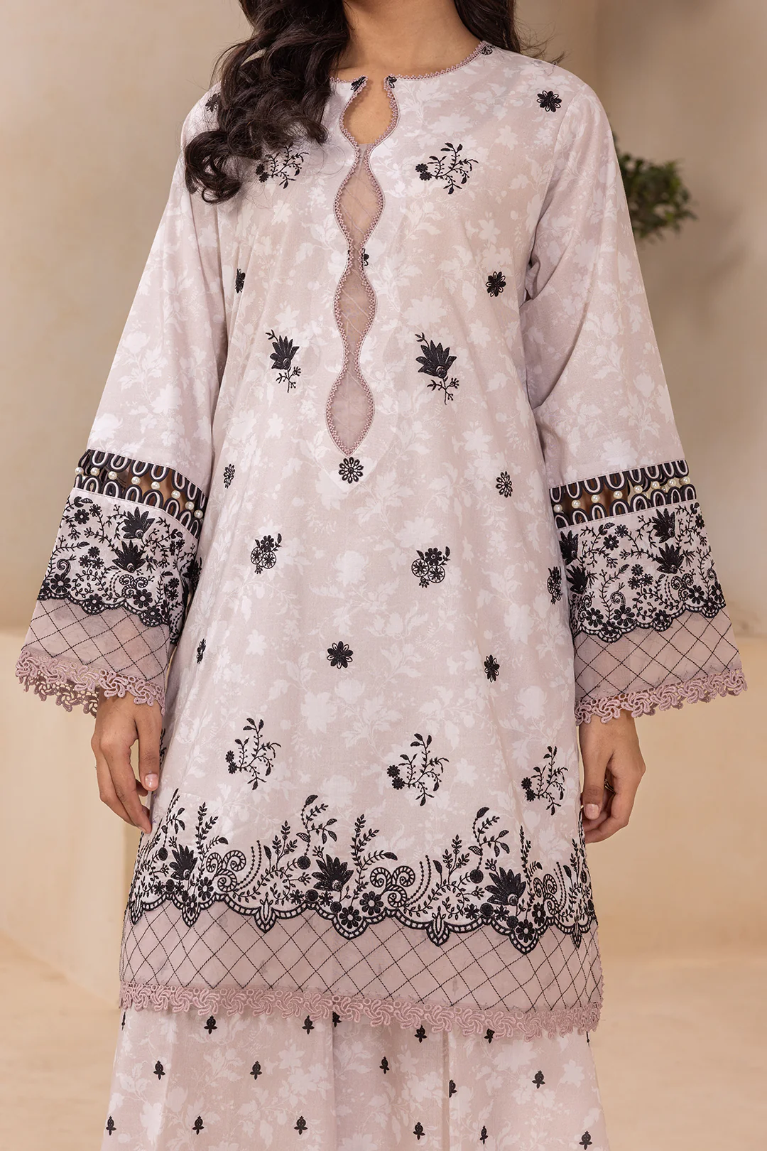 Embroidered Shirt Shalwar Dupatta - 0782 - Image 6