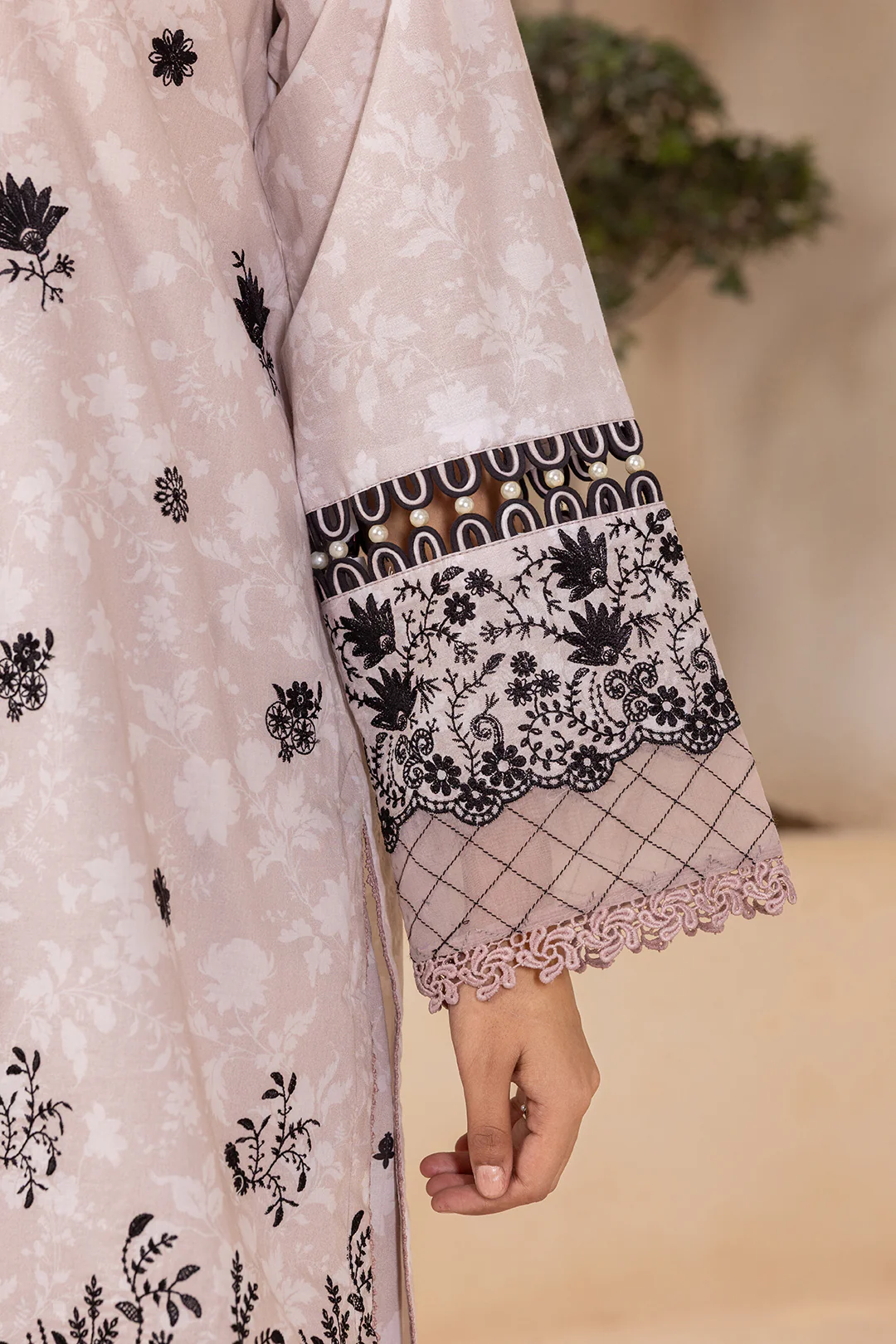 Embroidered Shirt Shalwar Dupatta - 0782 - Image 7