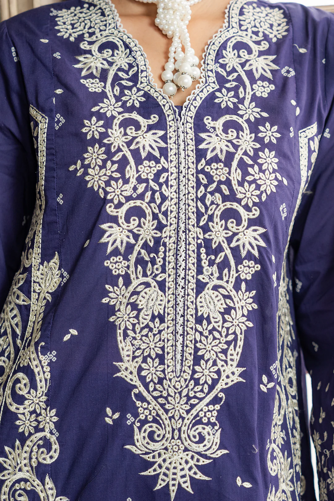 Embroidered Shirt Shalwar Dupatta - 0788 - Image 9
