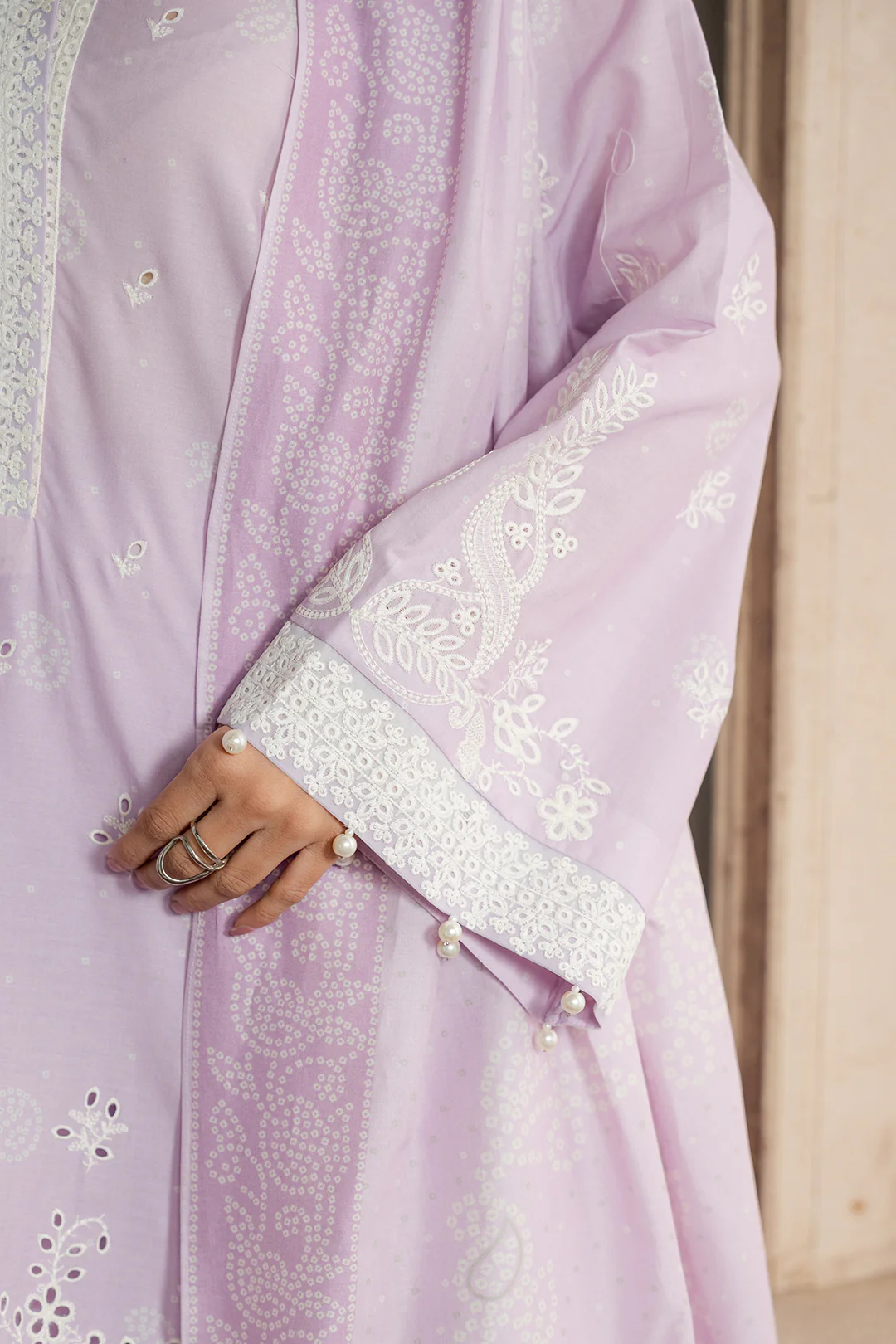 Embroidered Shirt Shalwar Dupatta - 0792 - Image 8
