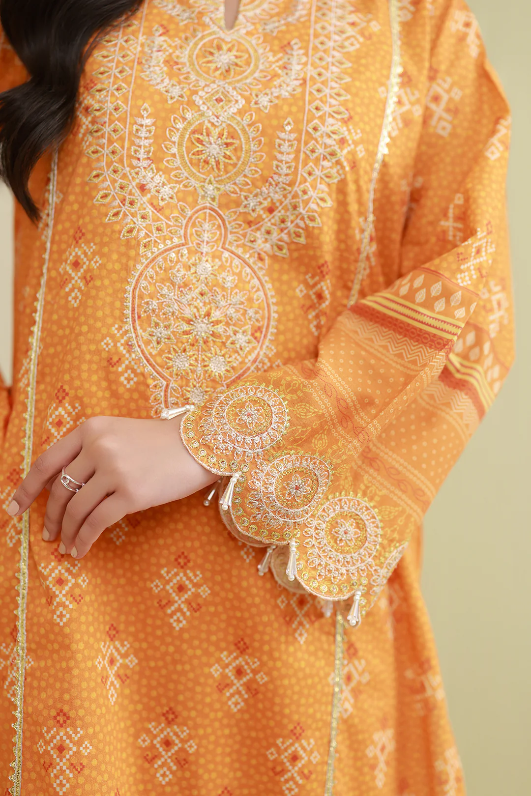 Embroidered Shirt Shalwar Dupatta - 0842 - Image 8