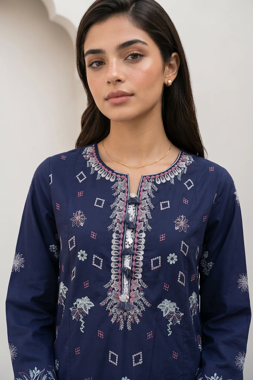 Embroidered Shirt Shalwar Dupatta - 0978 - Image 3