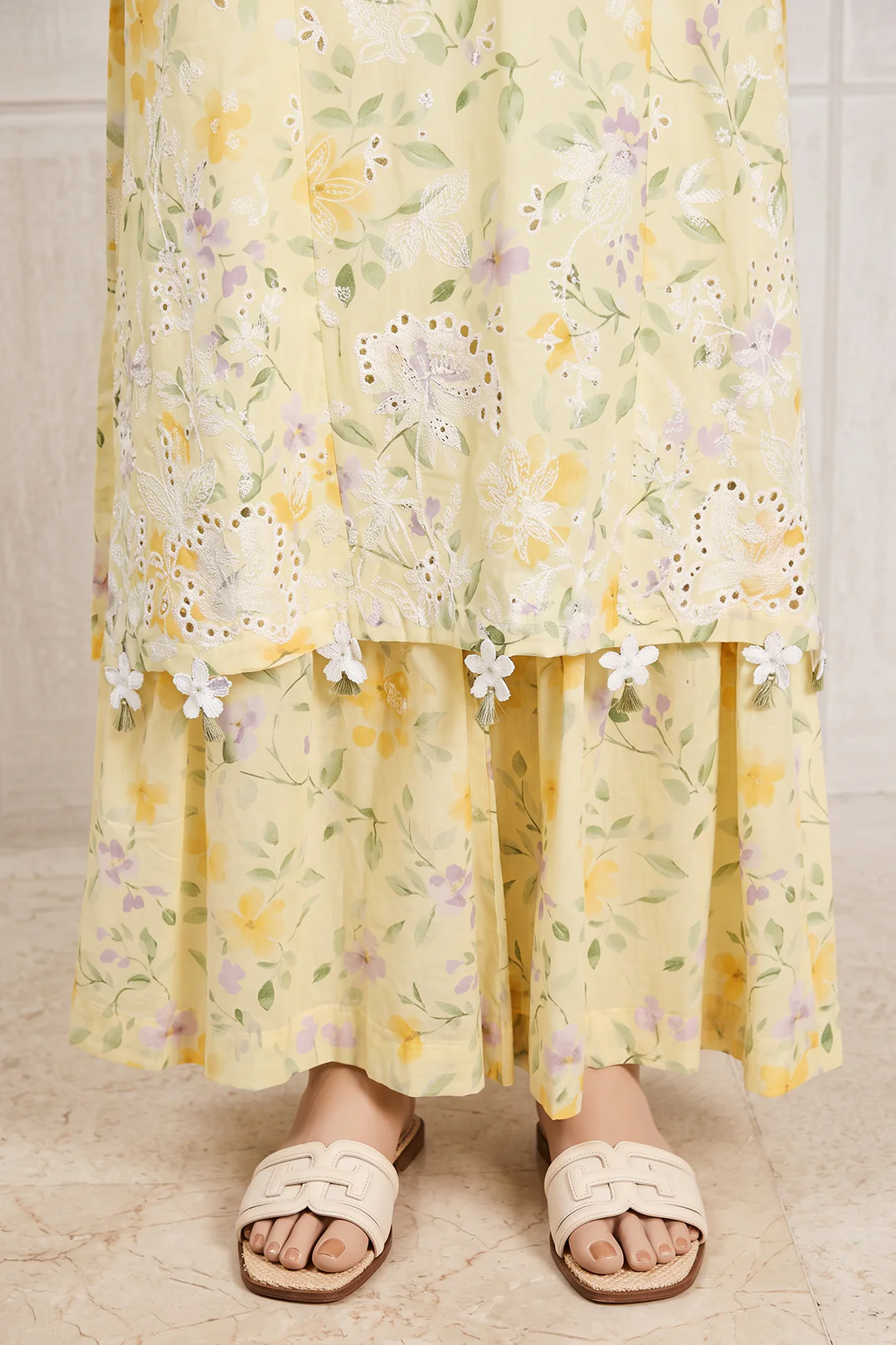 Embroidered Shirt Shalwar Dupatta - 0984 - Image 4