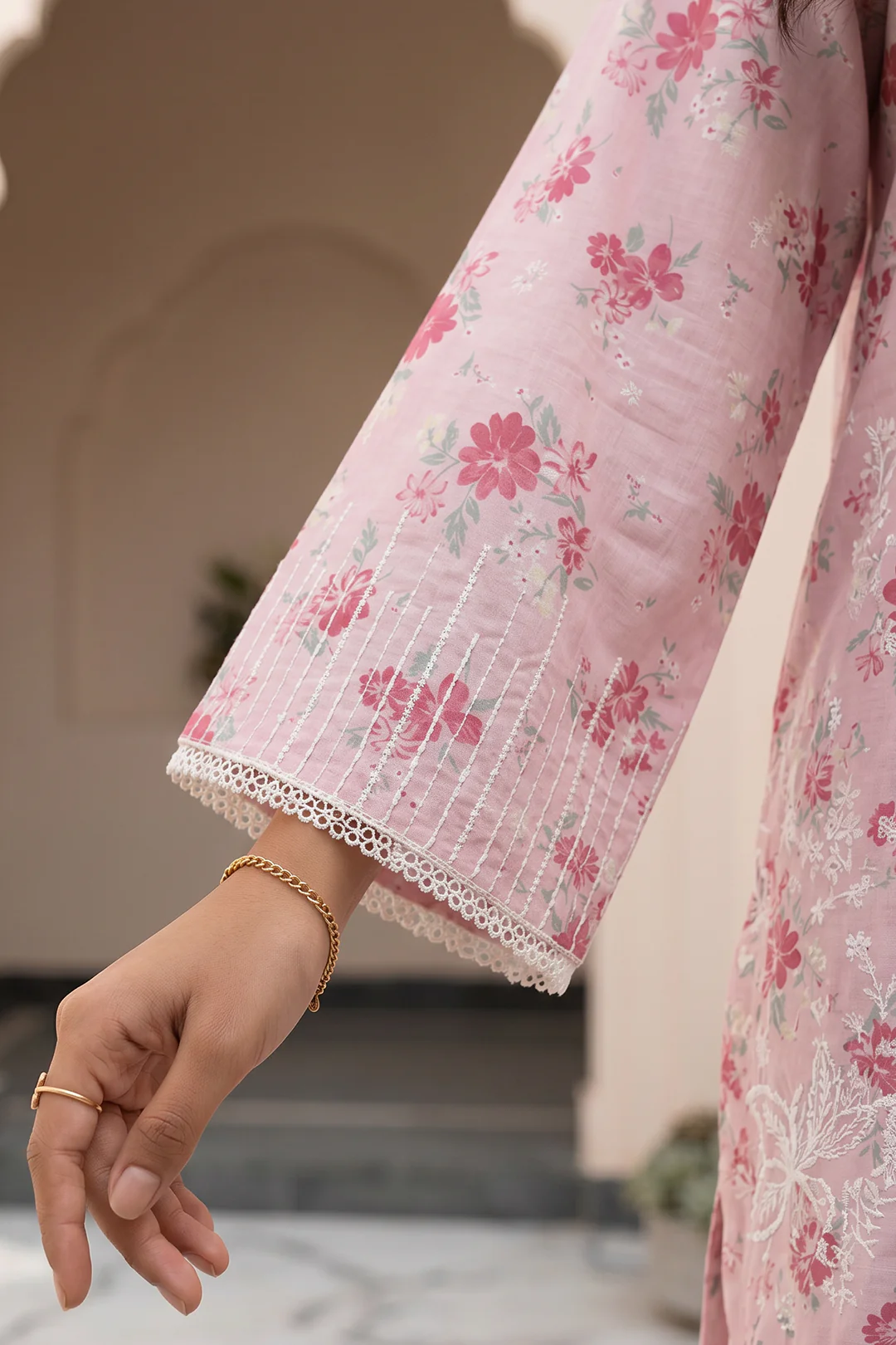 Embroidered Shirt Shalwar Dupatta - 1052 - Image 5