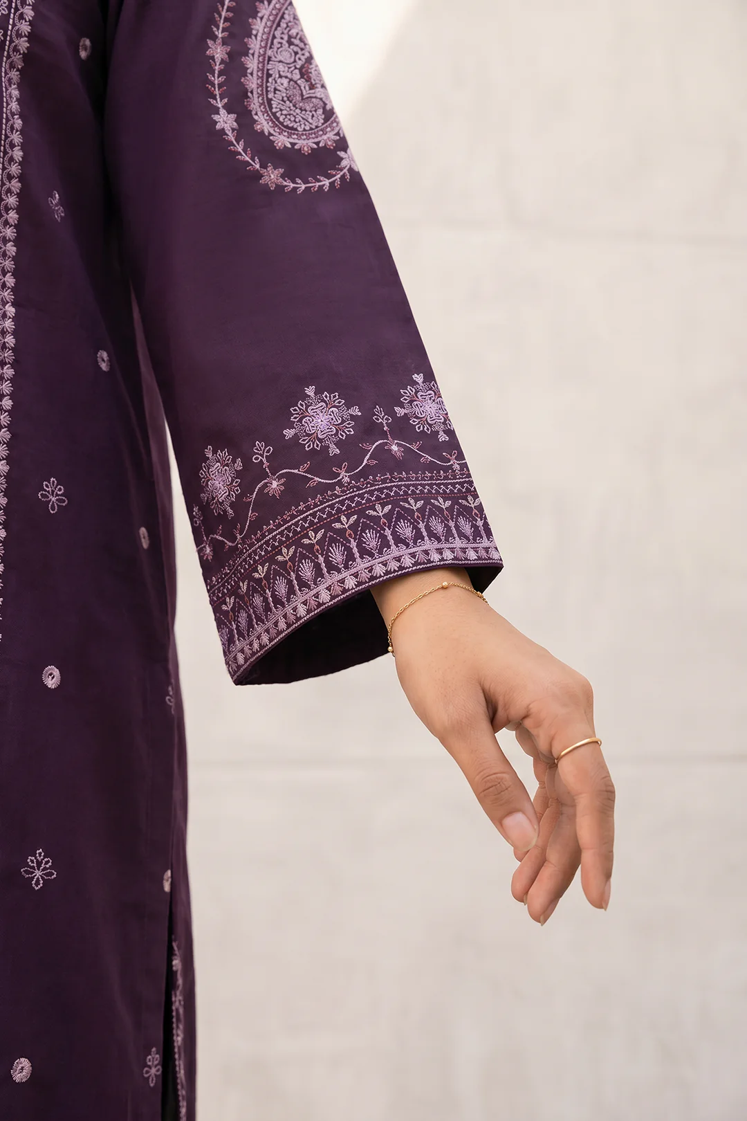 Embroidered Shirt Shalwar Dupatta - 1054 - Image 5