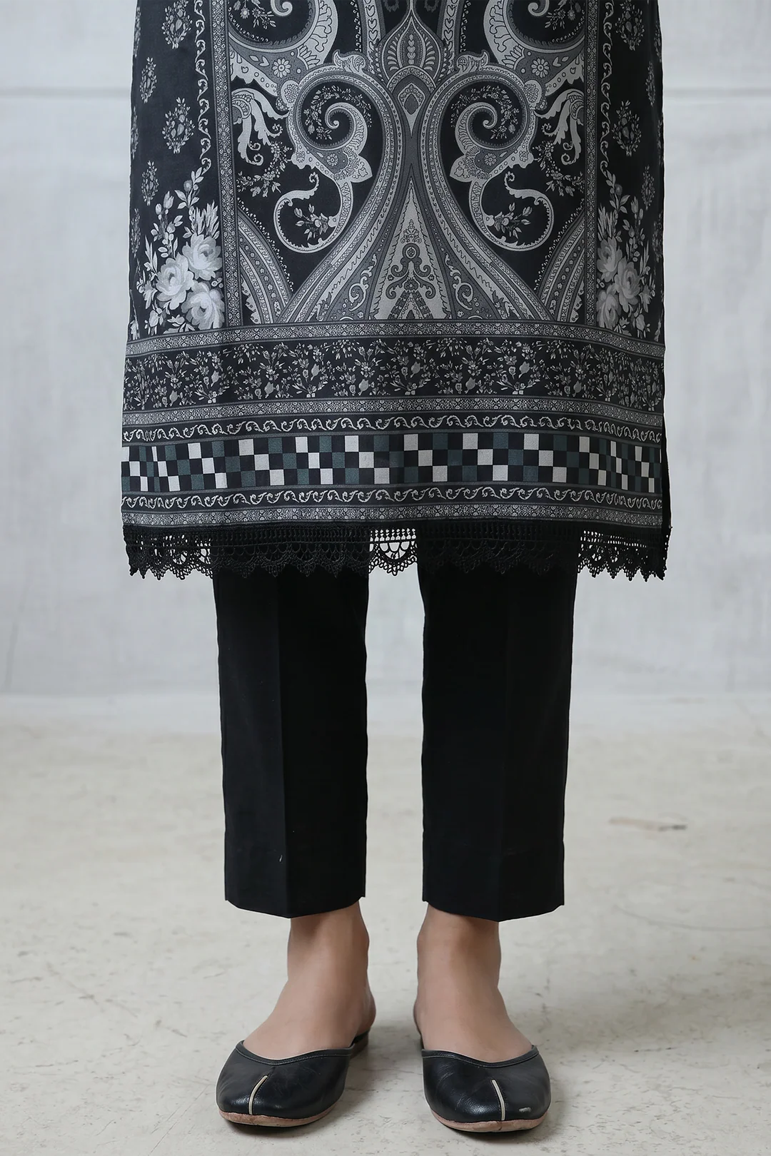 Embroidered Shirt Shalwar Dupatta - 1103 - Image 4