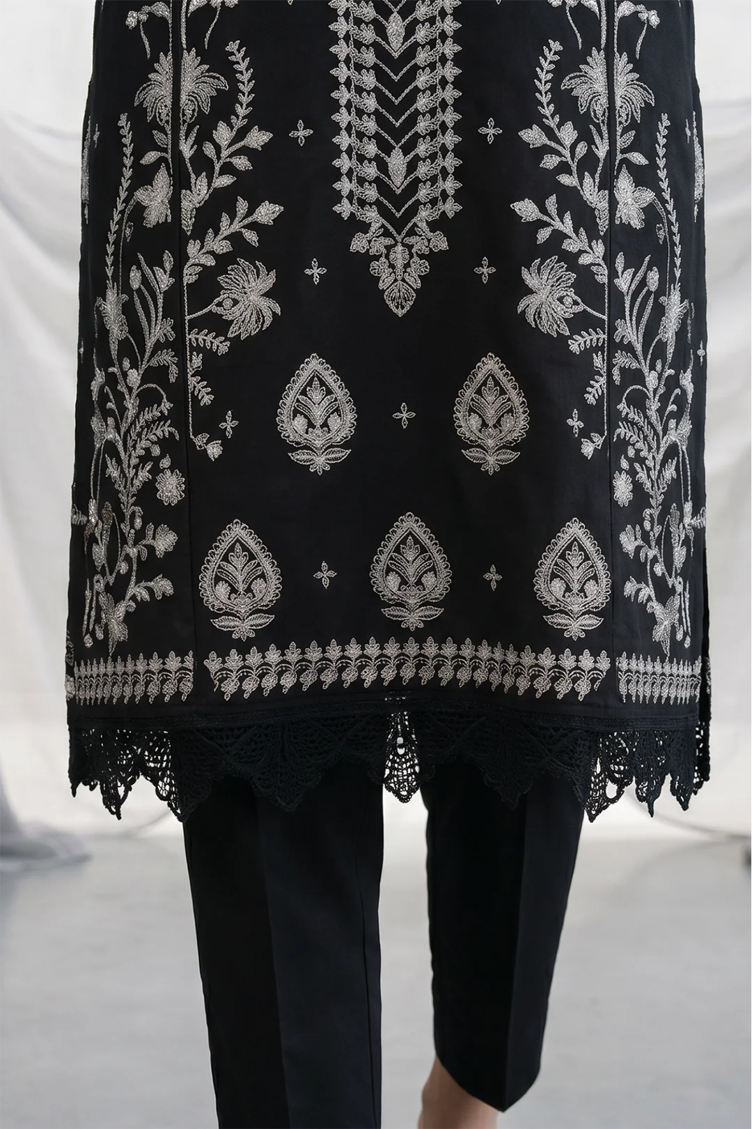 Embroidered Shirt Shalwar Dupatta - 1166 - Image 4