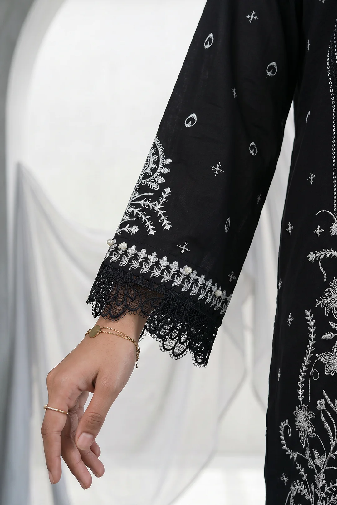 Embroidered Shirt Shalwar Dupatta - 1166 - Image 5