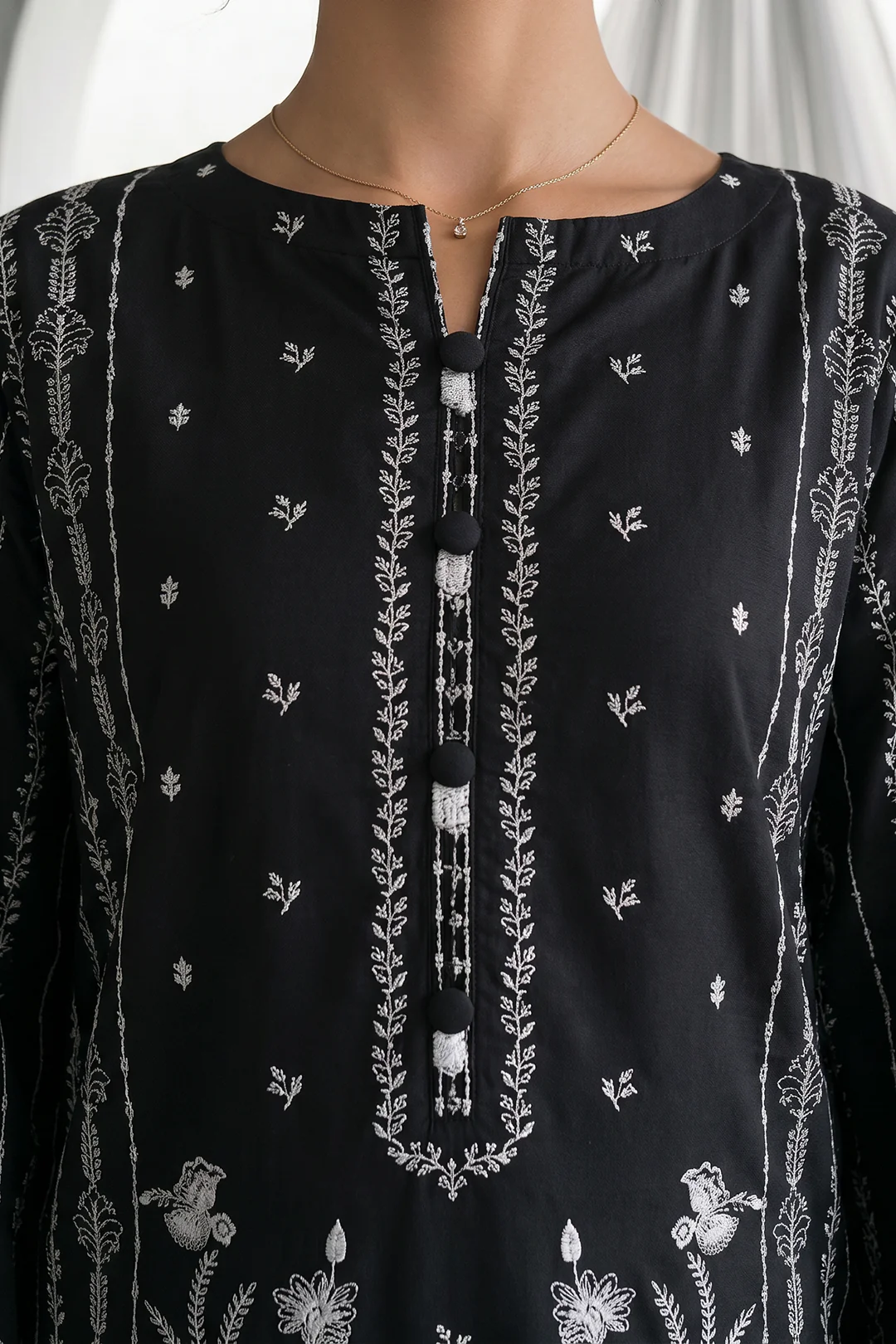 Embroidered Shirt Shalwar Dupatta - 1168 - Image 3