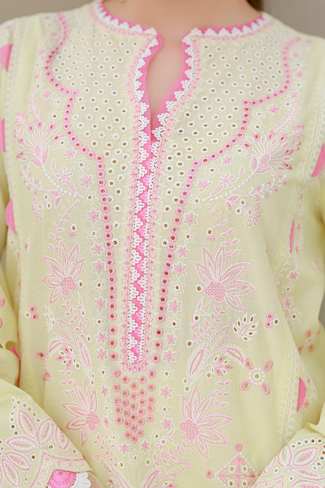 Embroidered Shirt Shalwar Dupatta - 4077 - Image 8