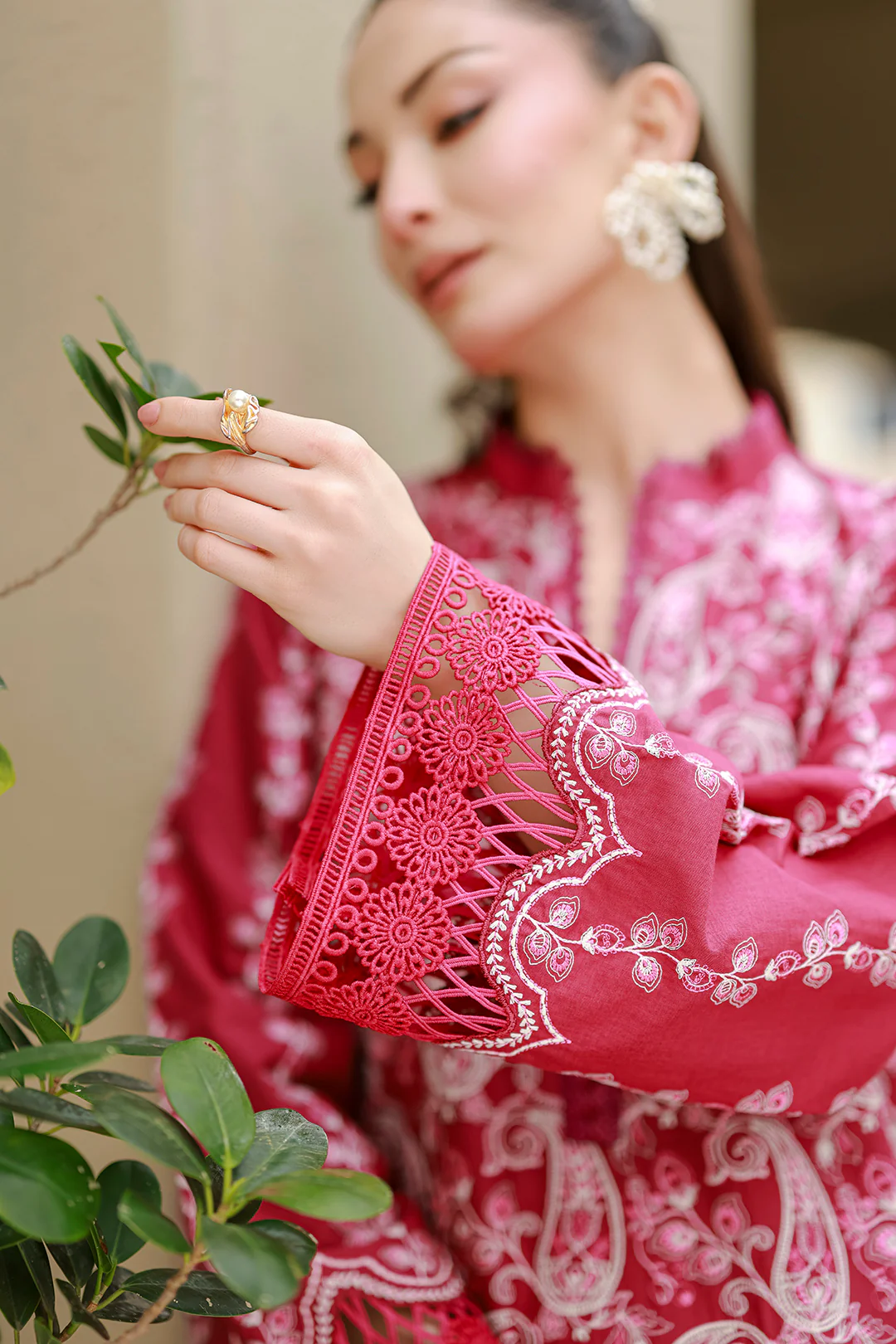 Embroidered Shirt Shalwar Dupatta - 4078 - Image 9