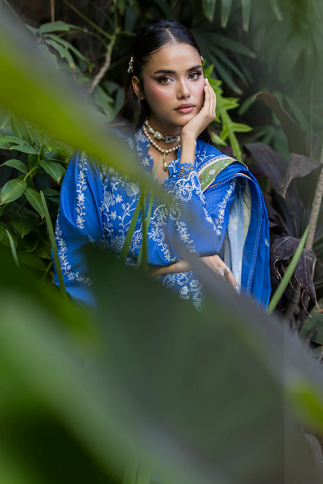 Embroidered Shirt Shalwar Dupatta - 4079 - Image 6