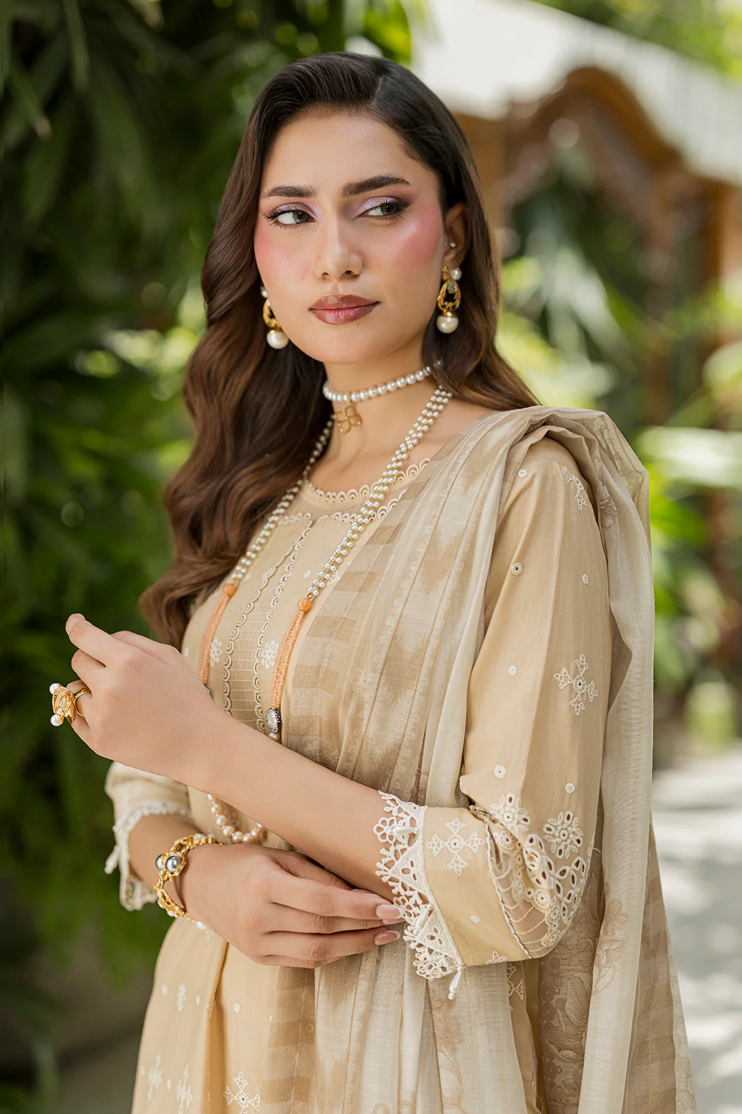 Embroidered Shirt Shalwar Dupatta - 4081 - Image 3