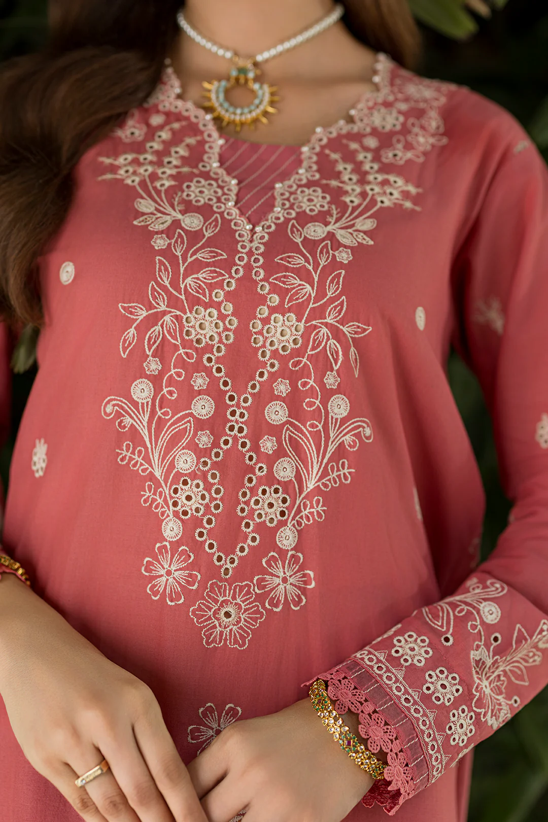 Embroidered Shirt Shalwar Dupatta - 4082 - Image 4