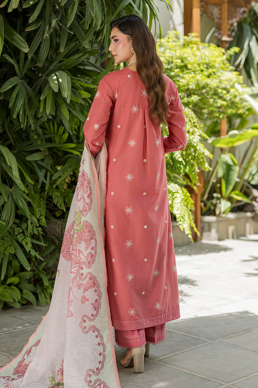 Embroidered Shirt Shalwar Dupatta - 4082 - Image 6