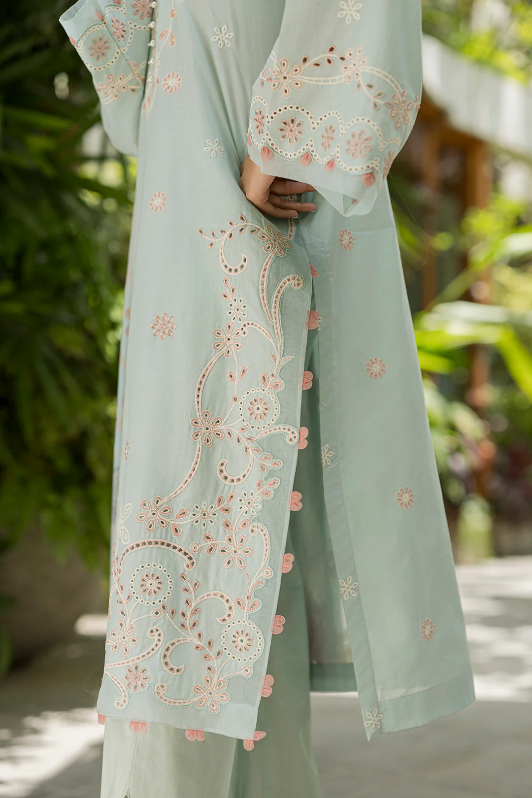 Embroidered Shirt Shalwar Dupatta - 4086 - Image 10