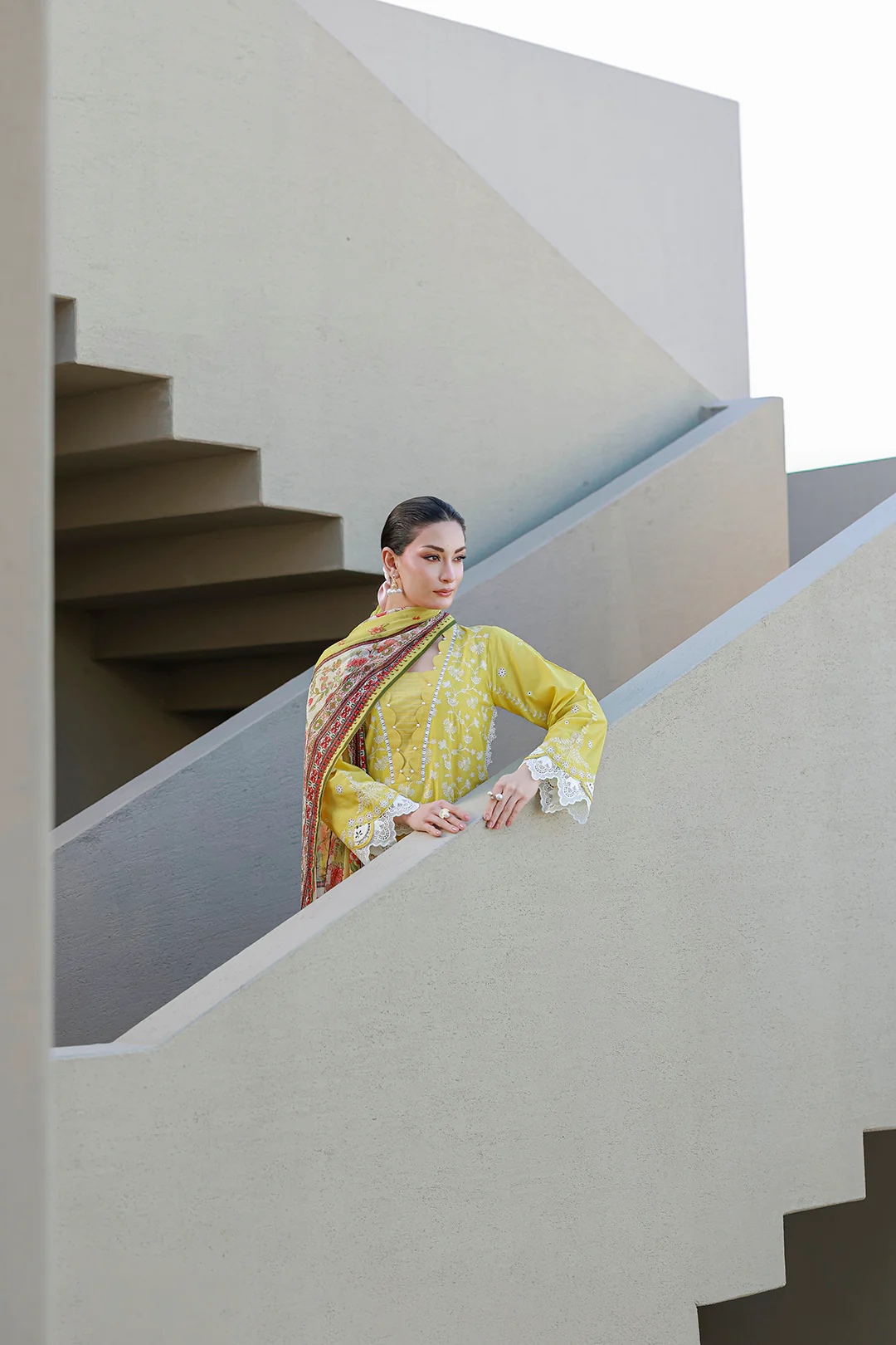 Embroidered Shirt Shalwar Dupatta - 4087 - Image 9