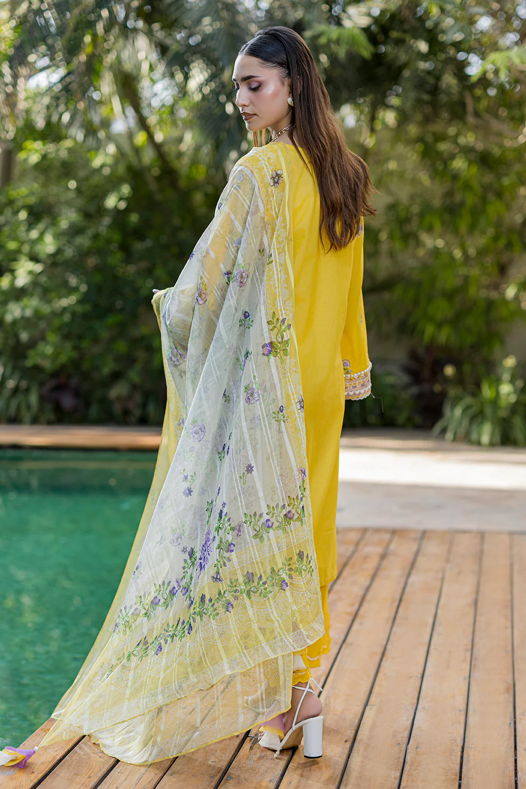 Embroidered Shirt Shalwar Dupatta - 4088 - Image 6
