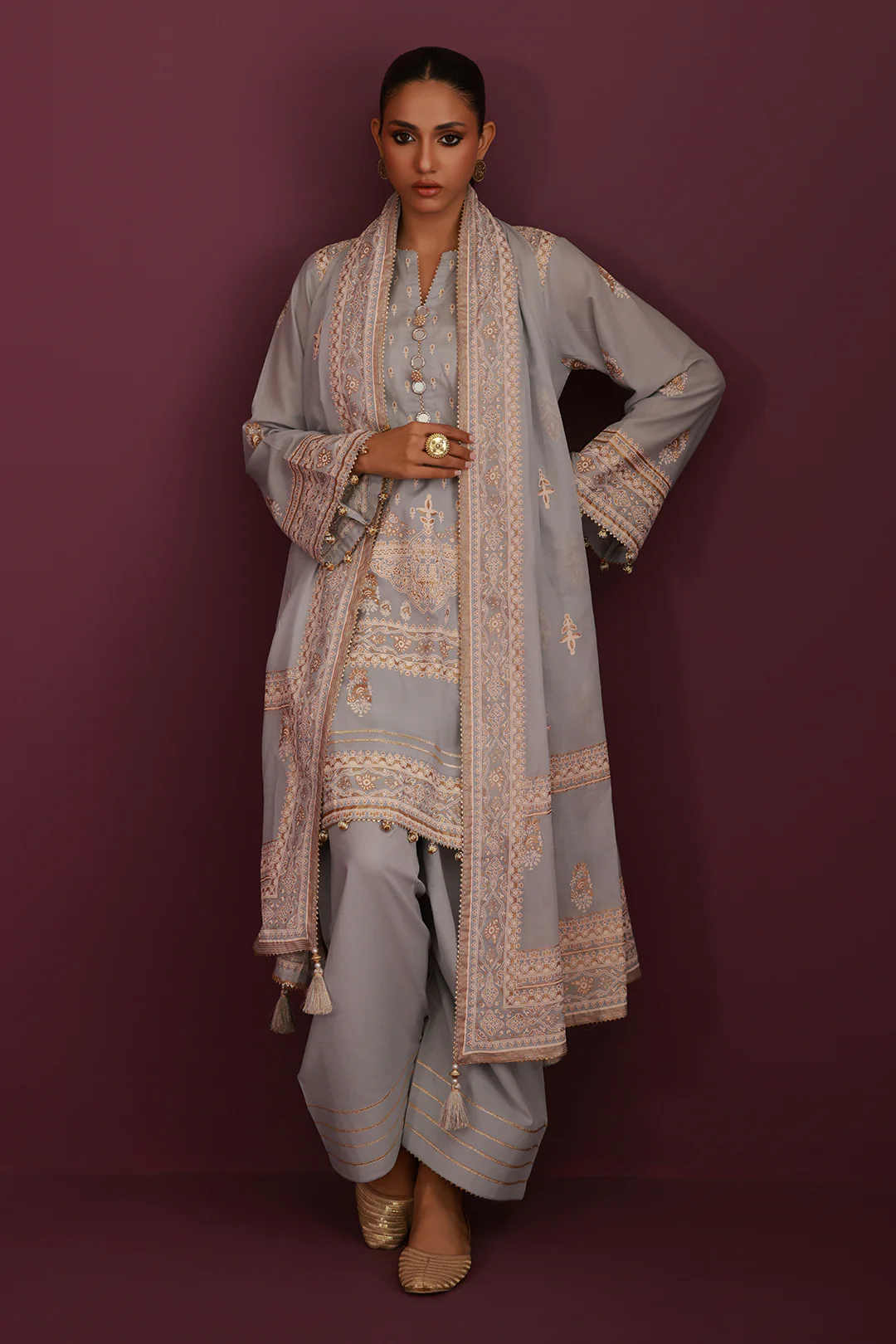 Shirt Shalwar Dupatta - 0438 - Image 7