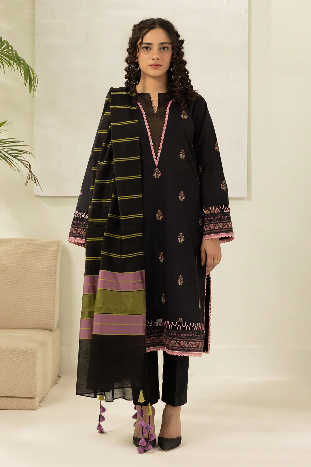 Shirt Shalwar Dupatta - 0566 - Image 4