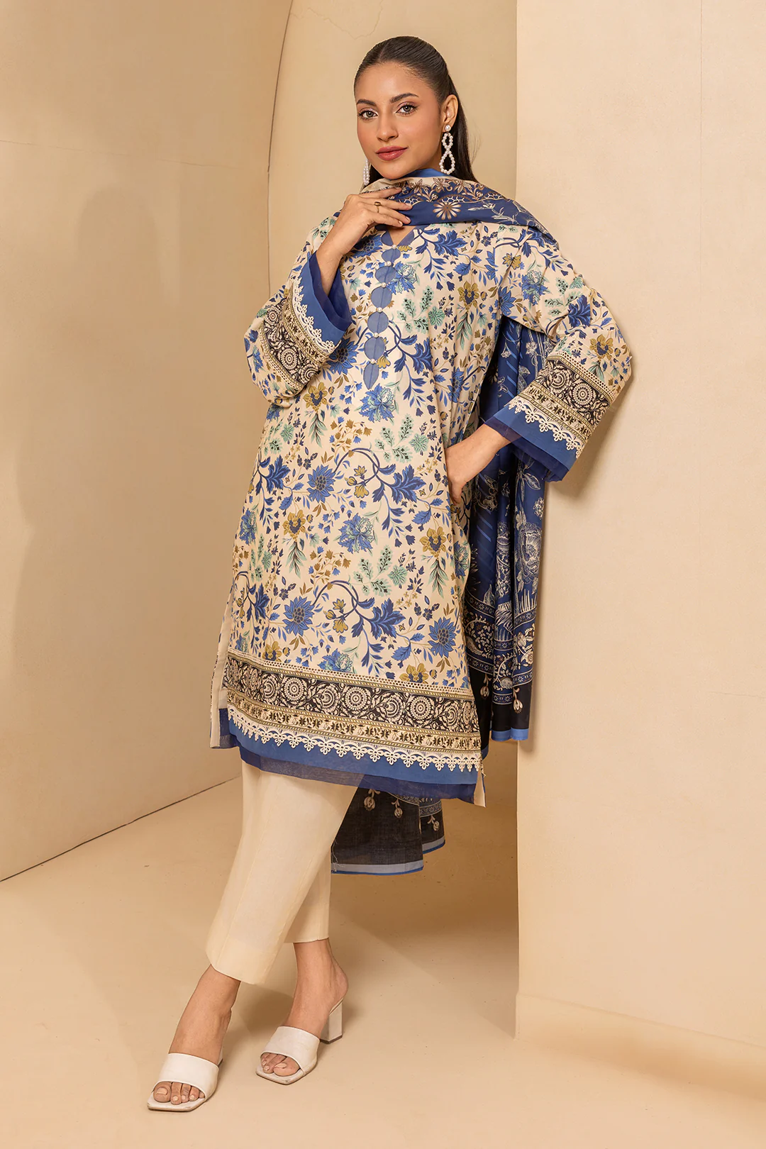 Shirt Shalwar Dupatta - 0691 - Image 3