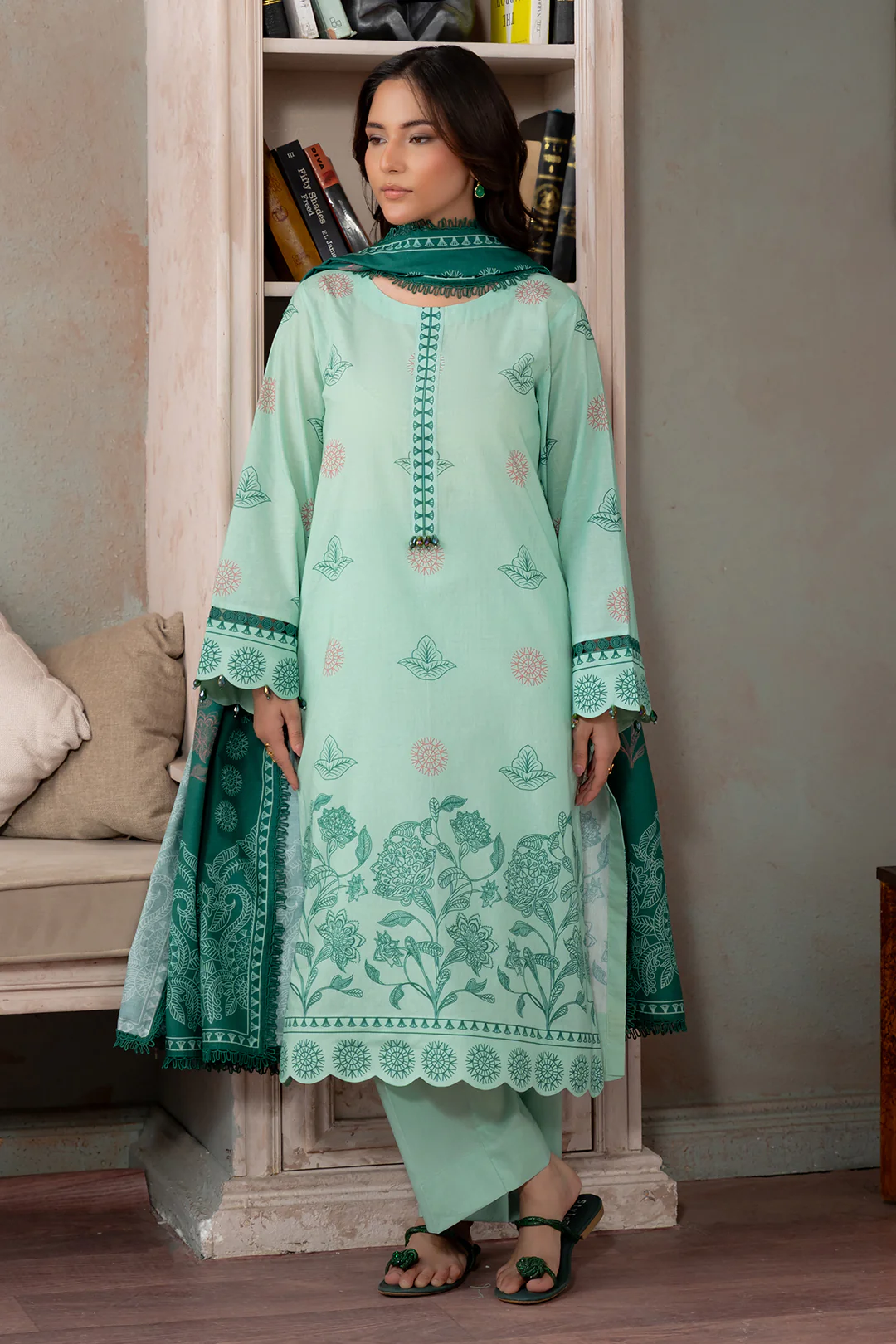 Shirt Shalwar Dupatta - 0695 - Image 7