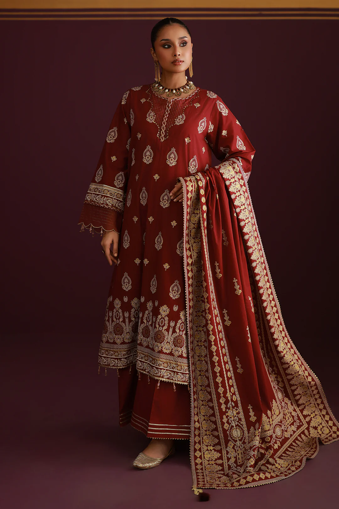 Shirt Shalwar Dupatta - 0704 - Image 4