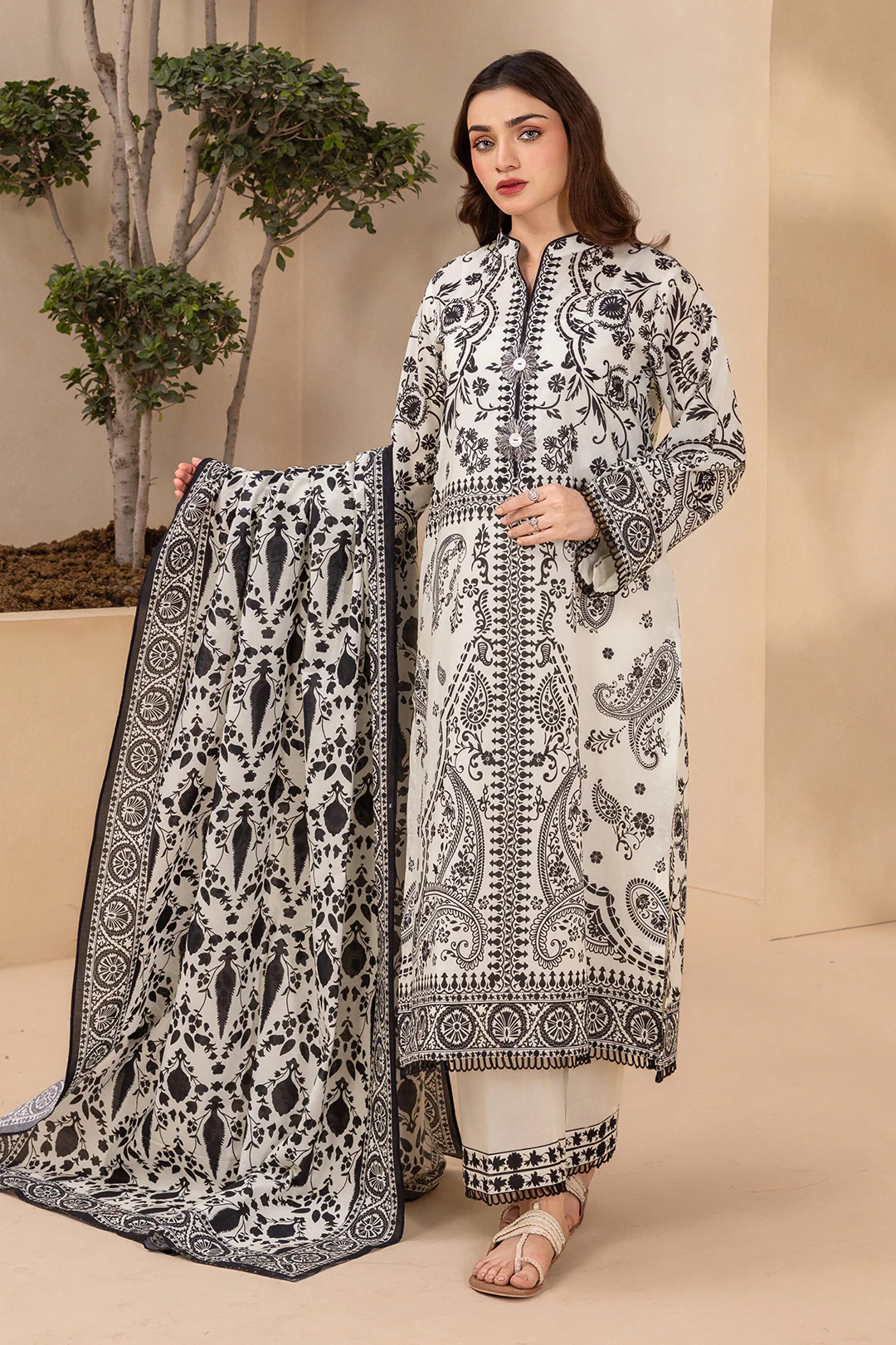 Shirt Shalwar Dupatta - 0745 - Image 4