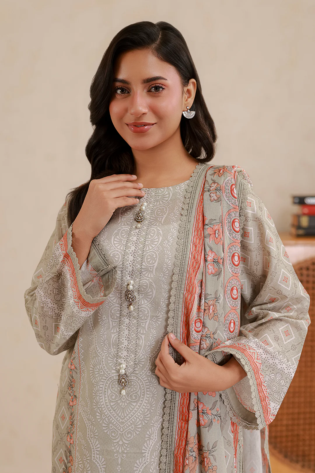 Shirt Shalwar Dupatta - 0754 - Image 2