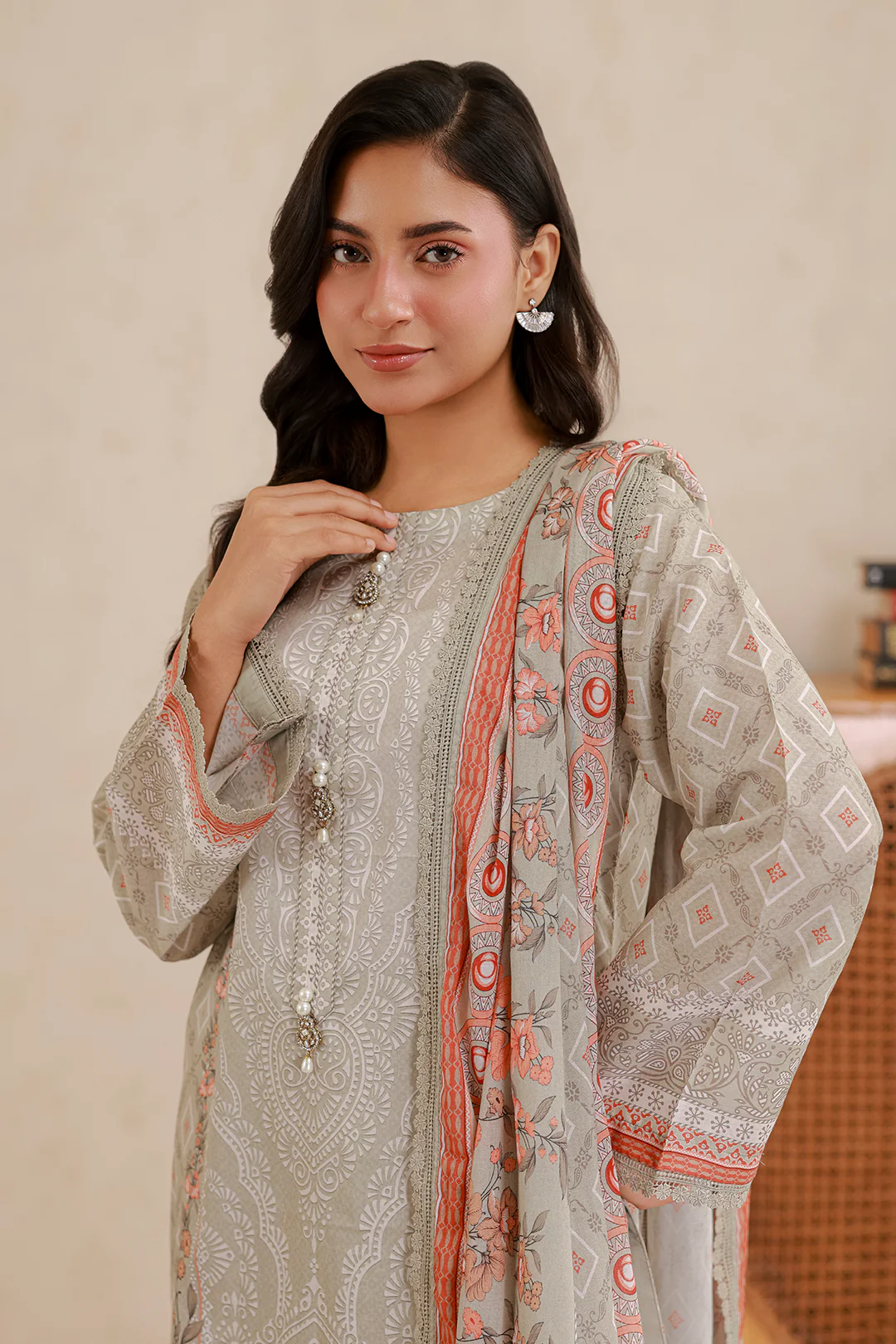 Shirt Shalwar Dupatta - 0754 - Image 3