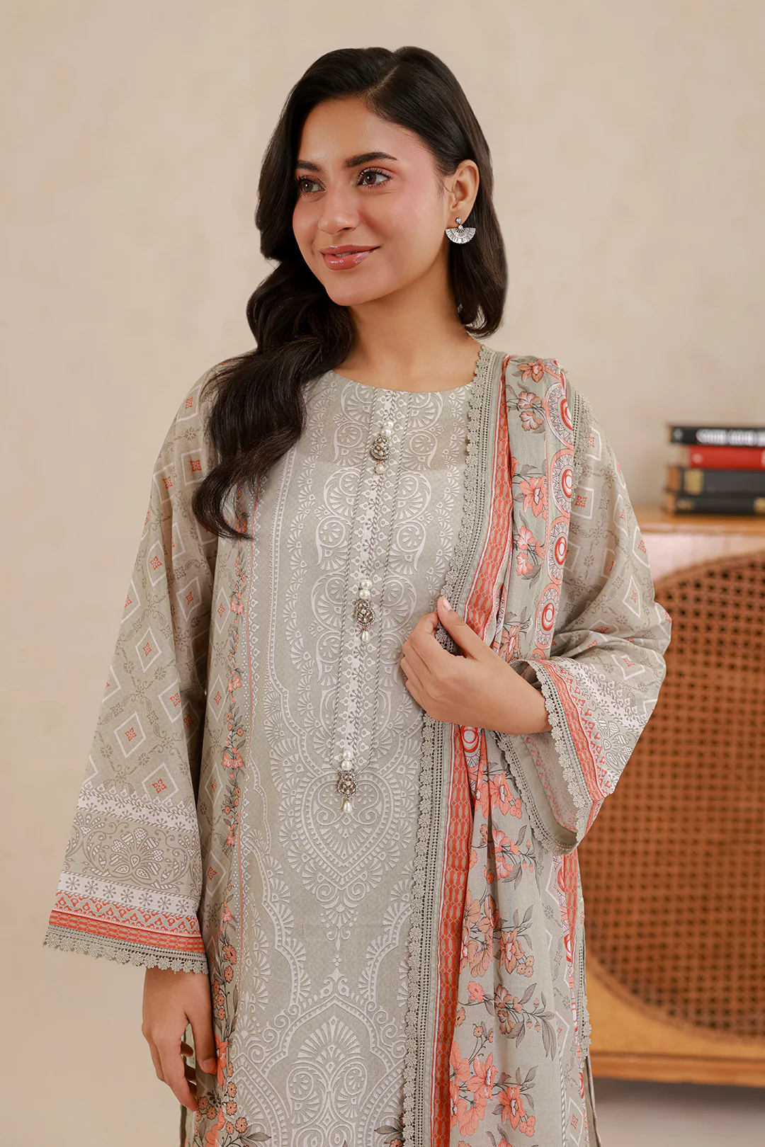 Shirt Shalwar Dupatta - 0754 - Image 9