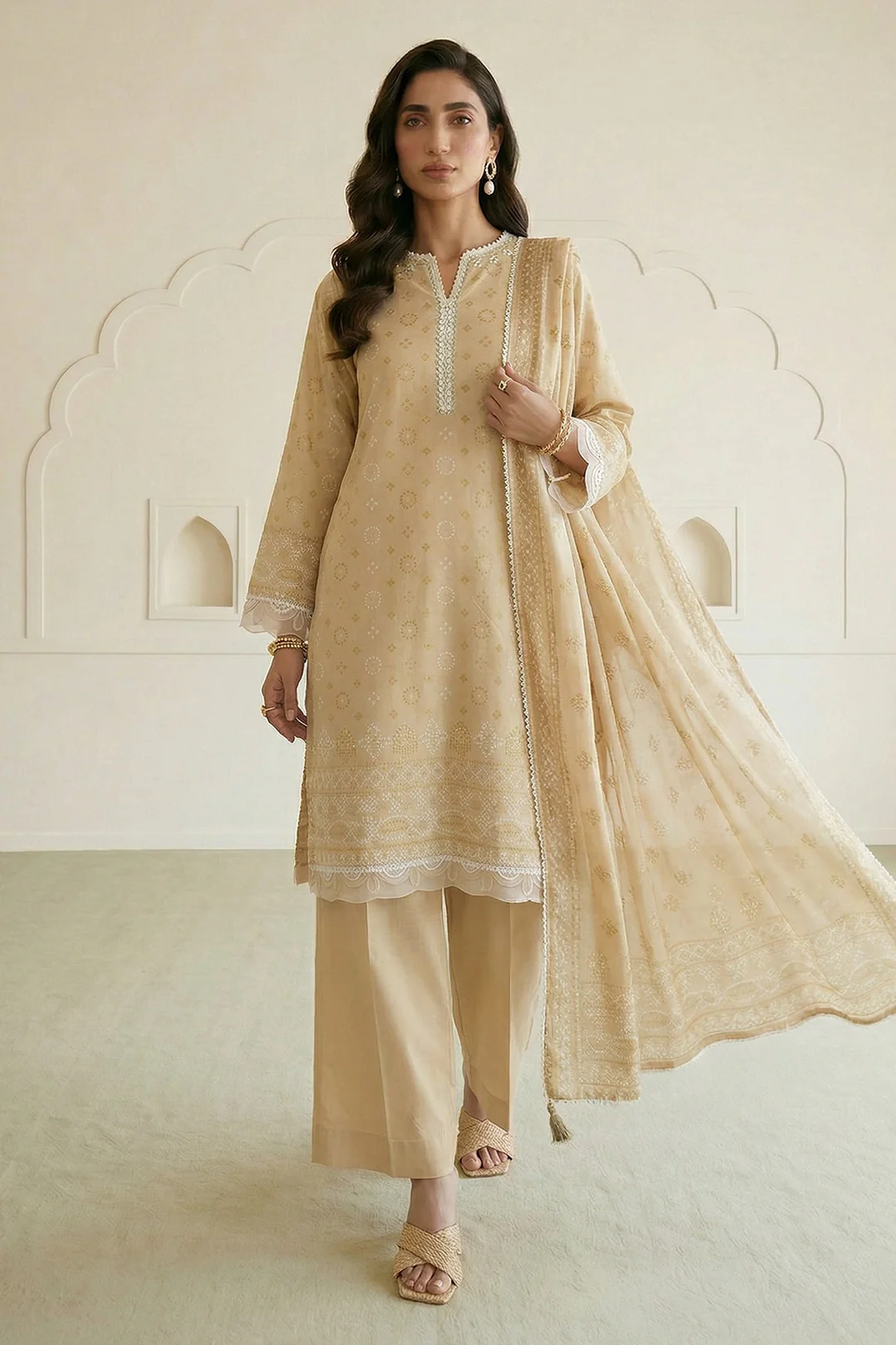 Shirt Shalwar Dupatta - 0836 - Image 3