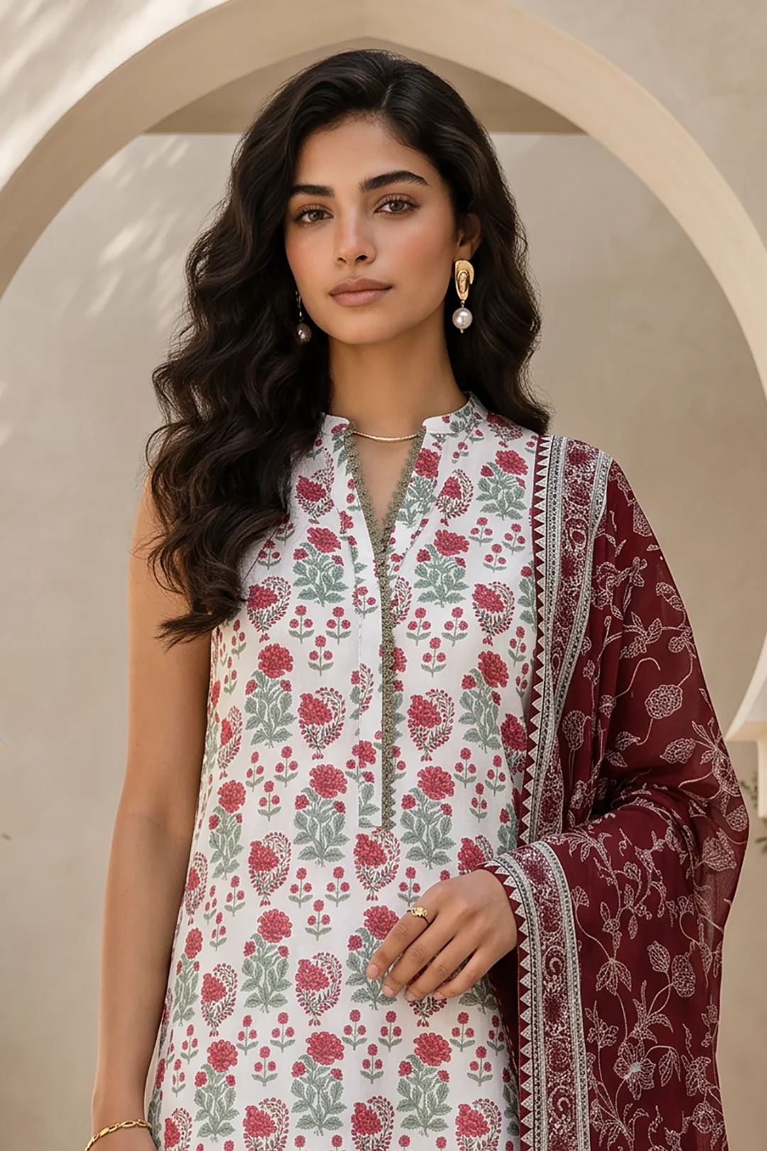 Shirt Shalwar Dupatta - 0885 - Image 2