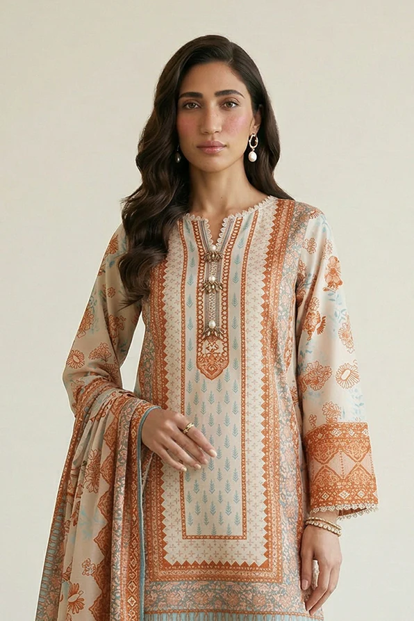 Shirt Shalwar Dupatta - 0944 - Image 2