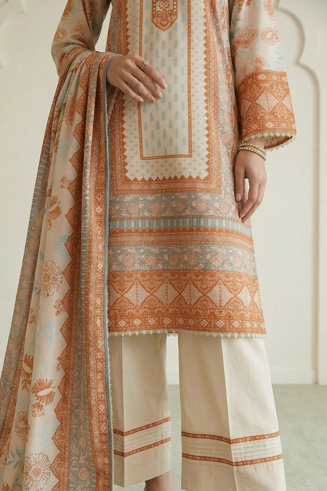 Shirt Shalwar Dupatta - 0944 - Image 6