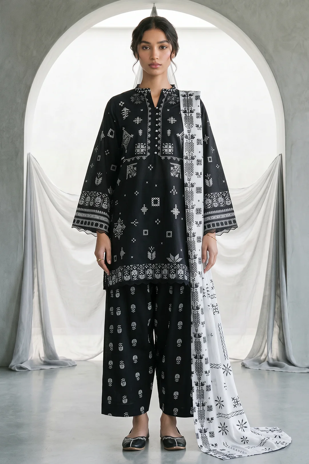 Shirt Shalwar Dupatta - 0957 - Image 3