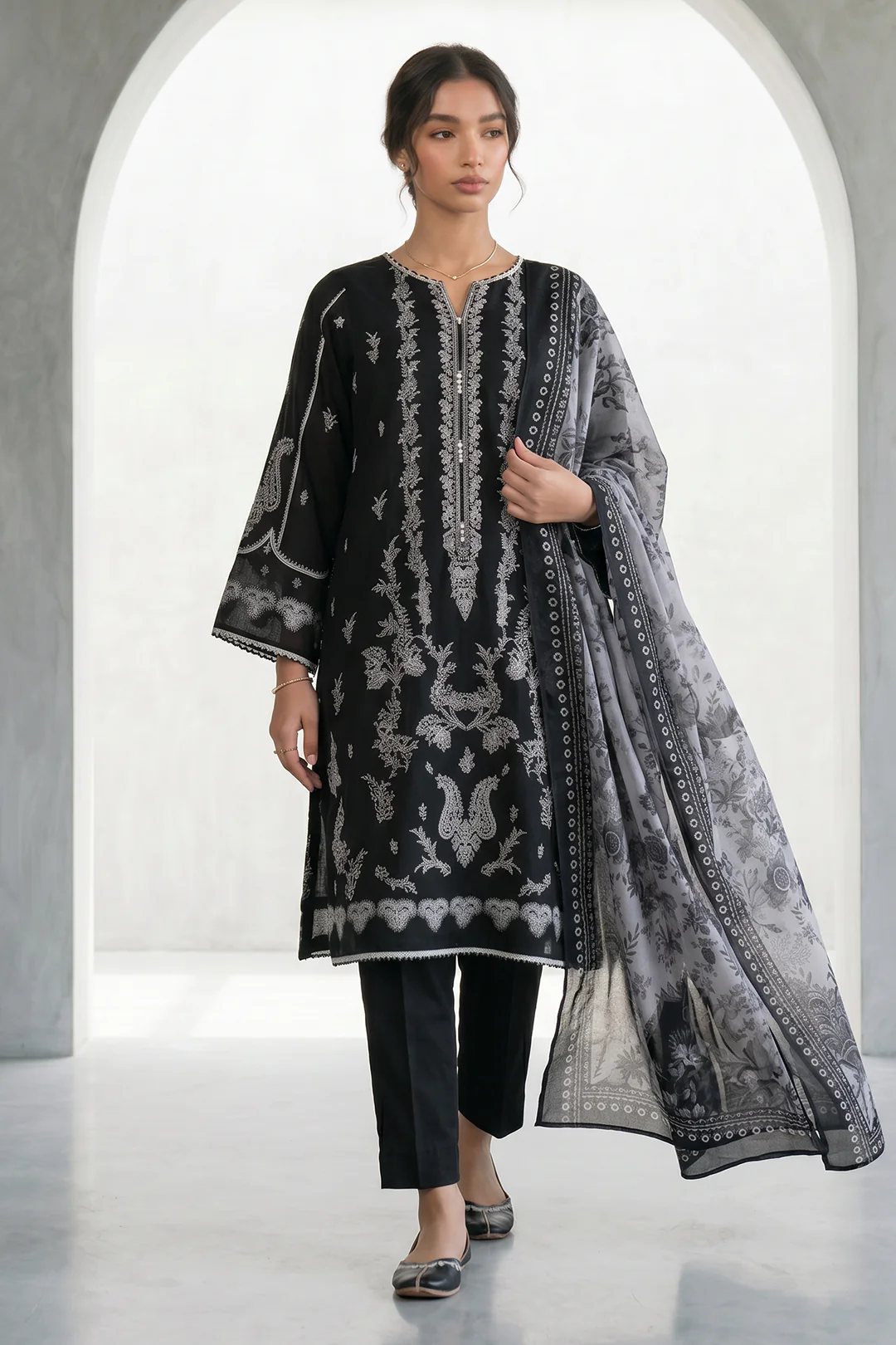 Shirt Shalwar Dupatta - 1028 - Image 4