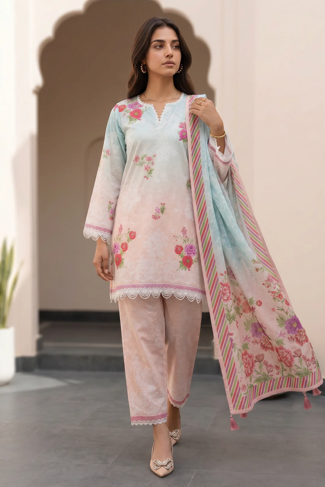 Shirt Shalwar Dupatta - 1032 - Image 2