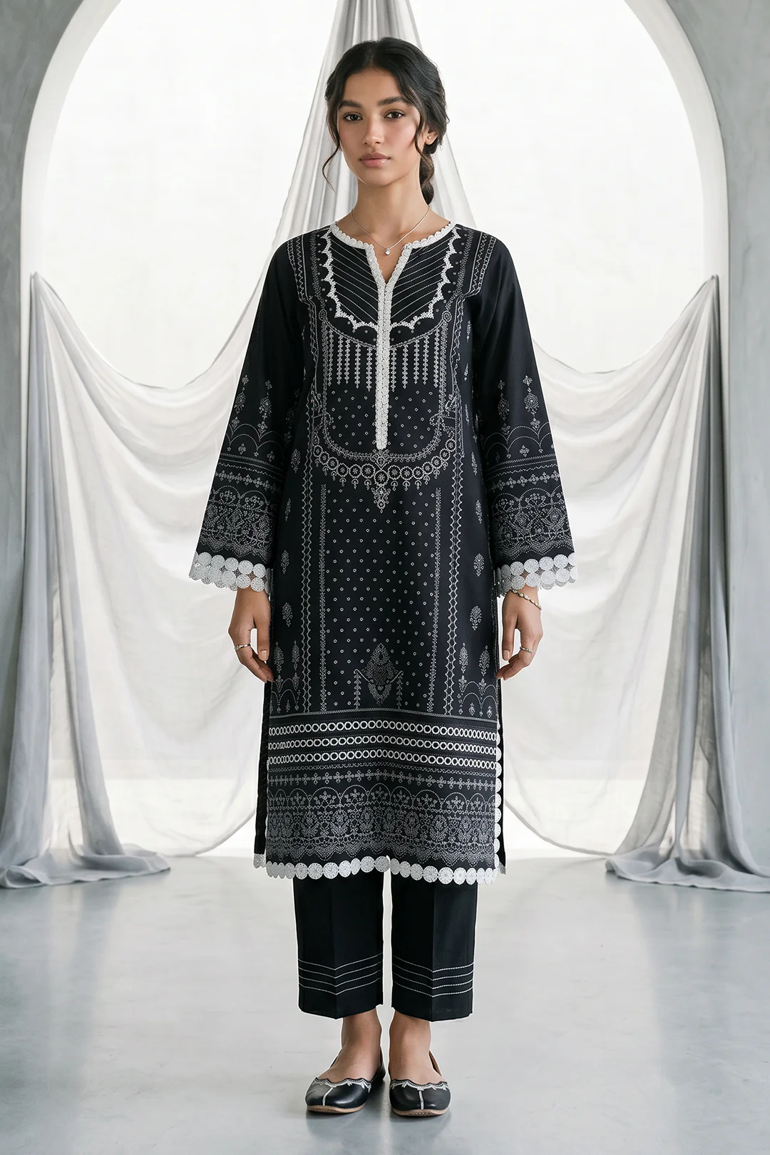 Shirt Shalwar Dupatta - 1090 - Image 3