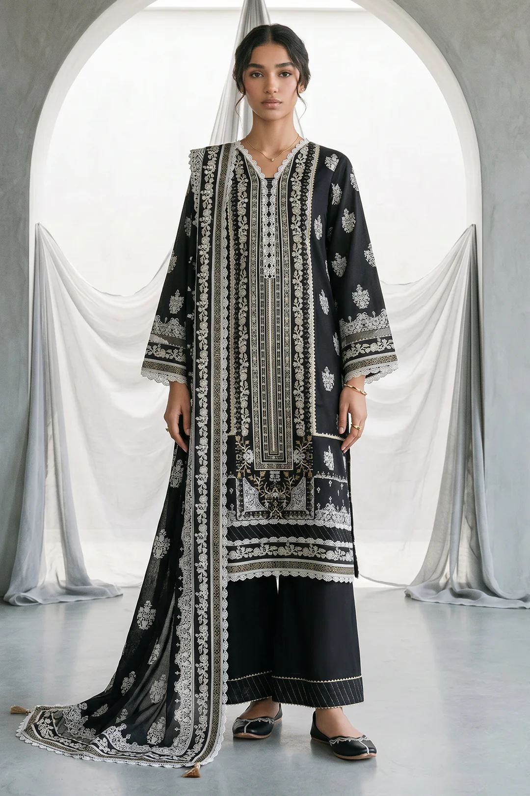 Shirt Shalwar Dupatta - 1094 - Image 3