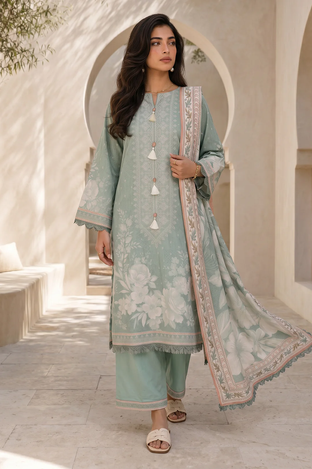 Shirt Shalwar Dupatta - 8036 - Image 2