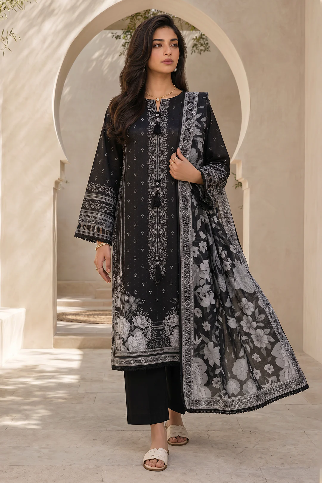 Shirt Shalwar Dupatta - 8037 - Image 2